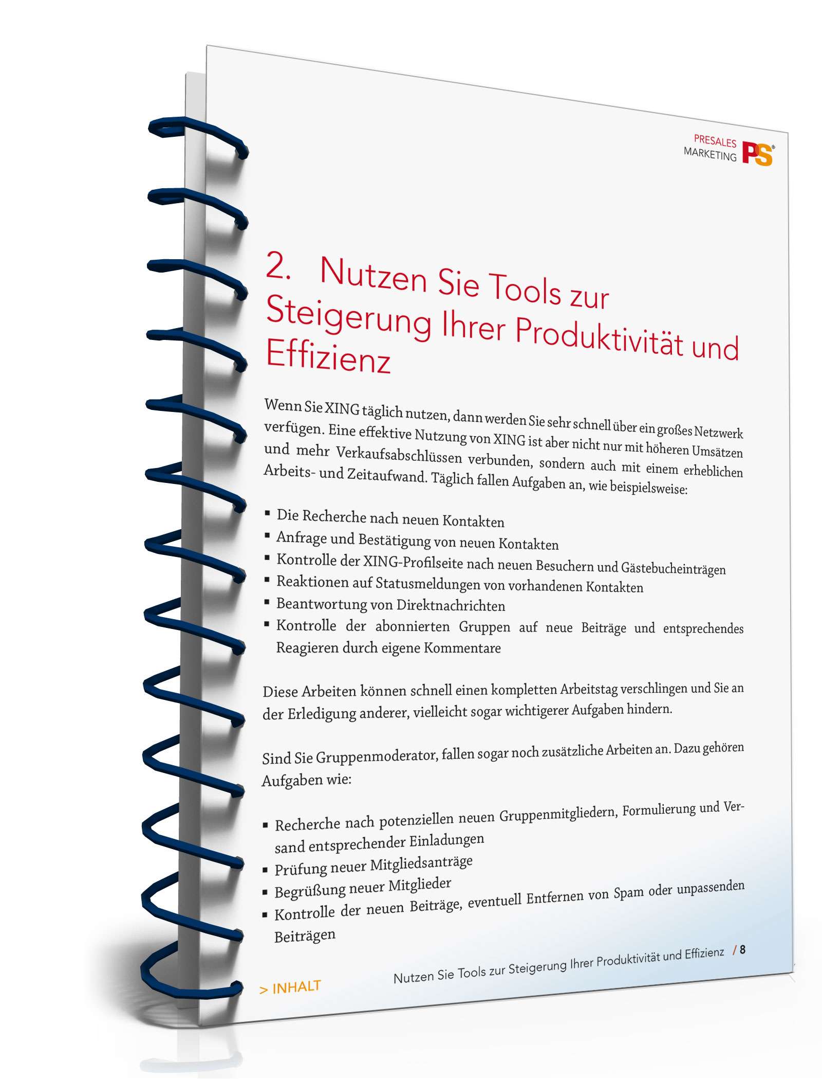 Ratgeber XING Tools/Methoden PDF. Seite: 8