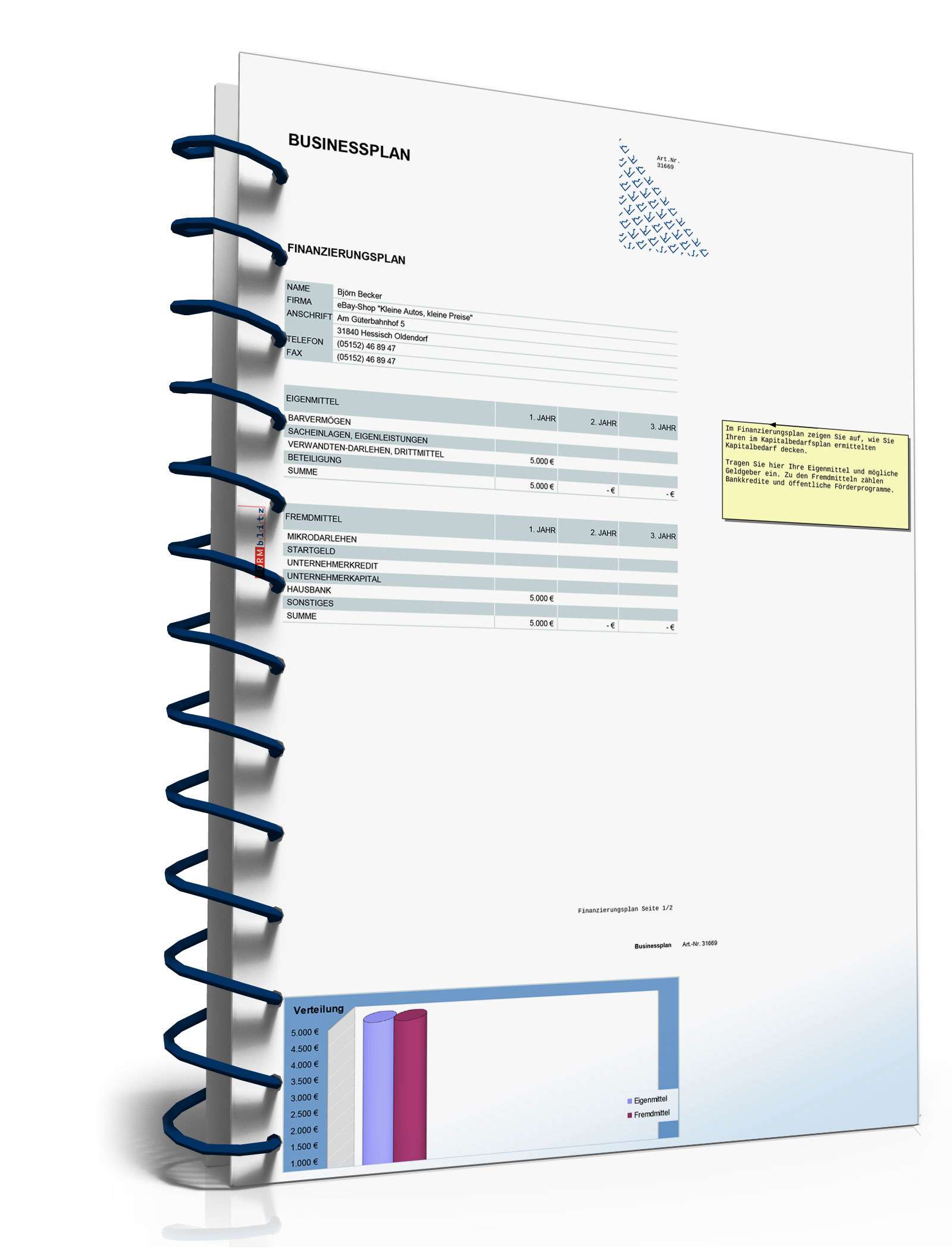 Businessplan eBay-Shop Excel. Seite: 20