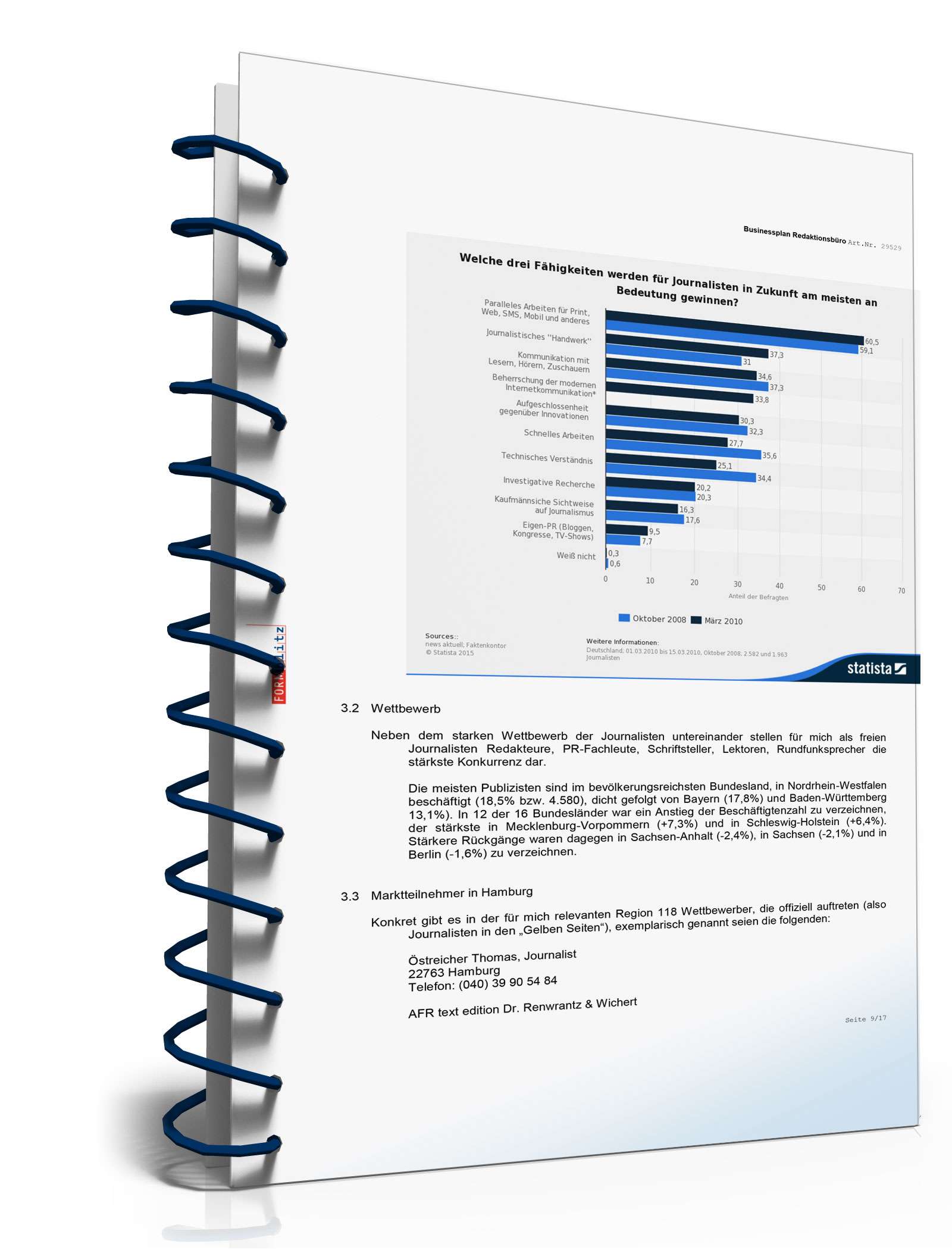 Businessplan Redaktionsbüro Excel. Seite: 8