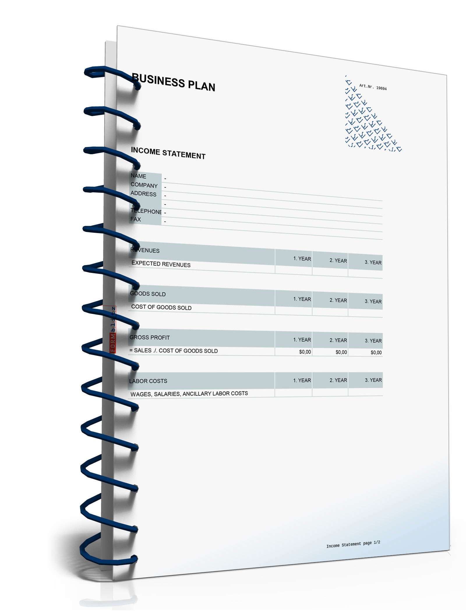 Businessplan auf Englisch Excel. Seite: 21