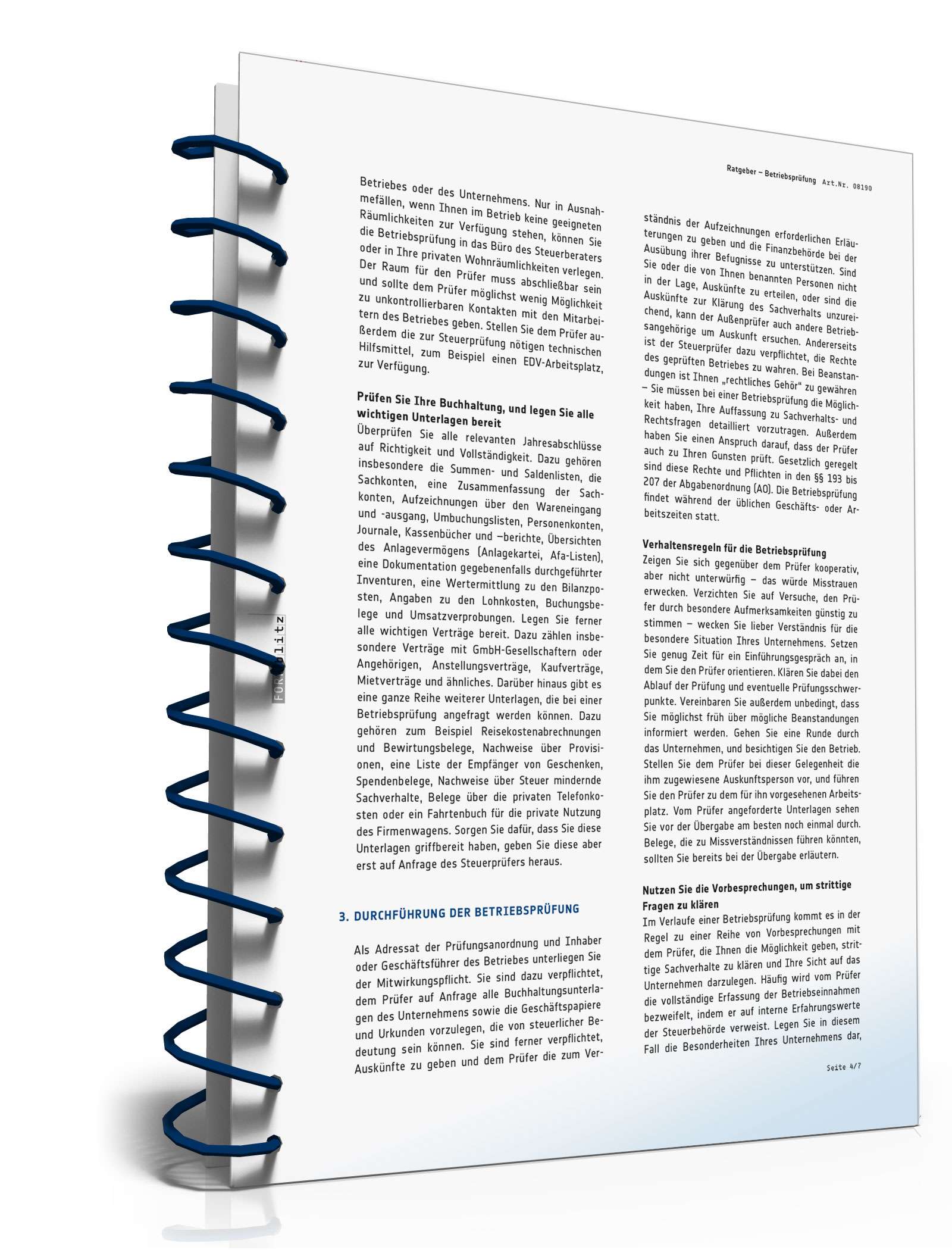 Ratgeber Betriebsprüfung PDF. Seite: 5