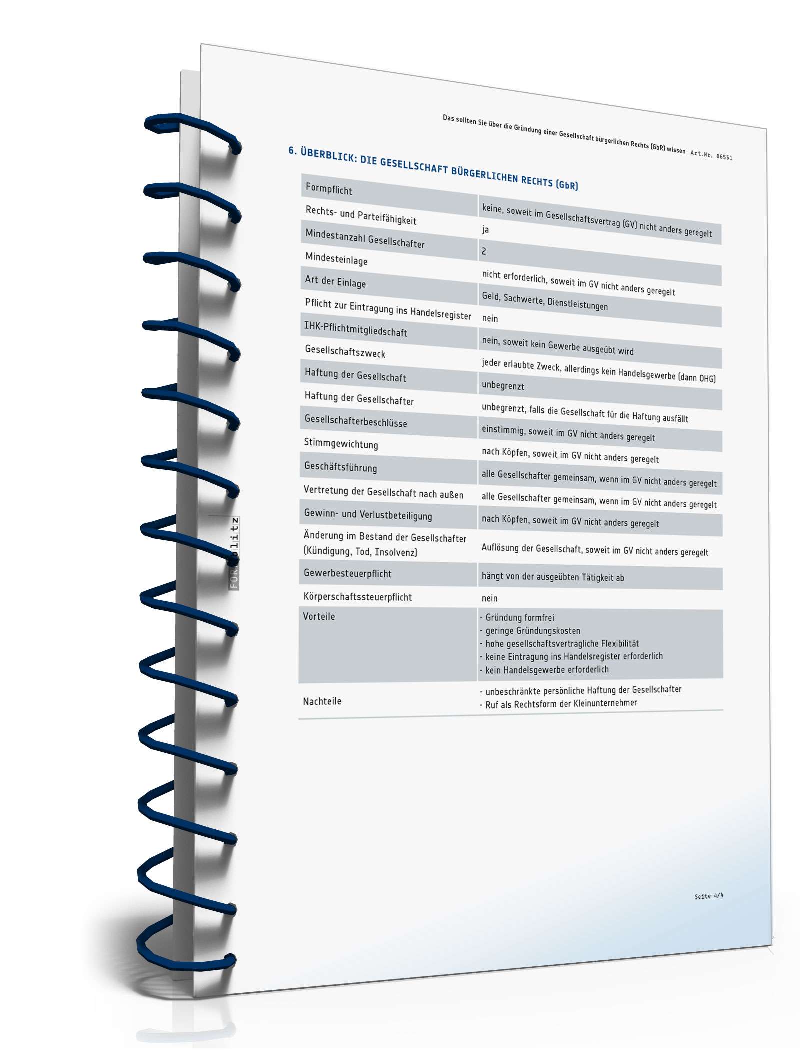 Ratgeber Gründung GbR PDF. Seite: 5