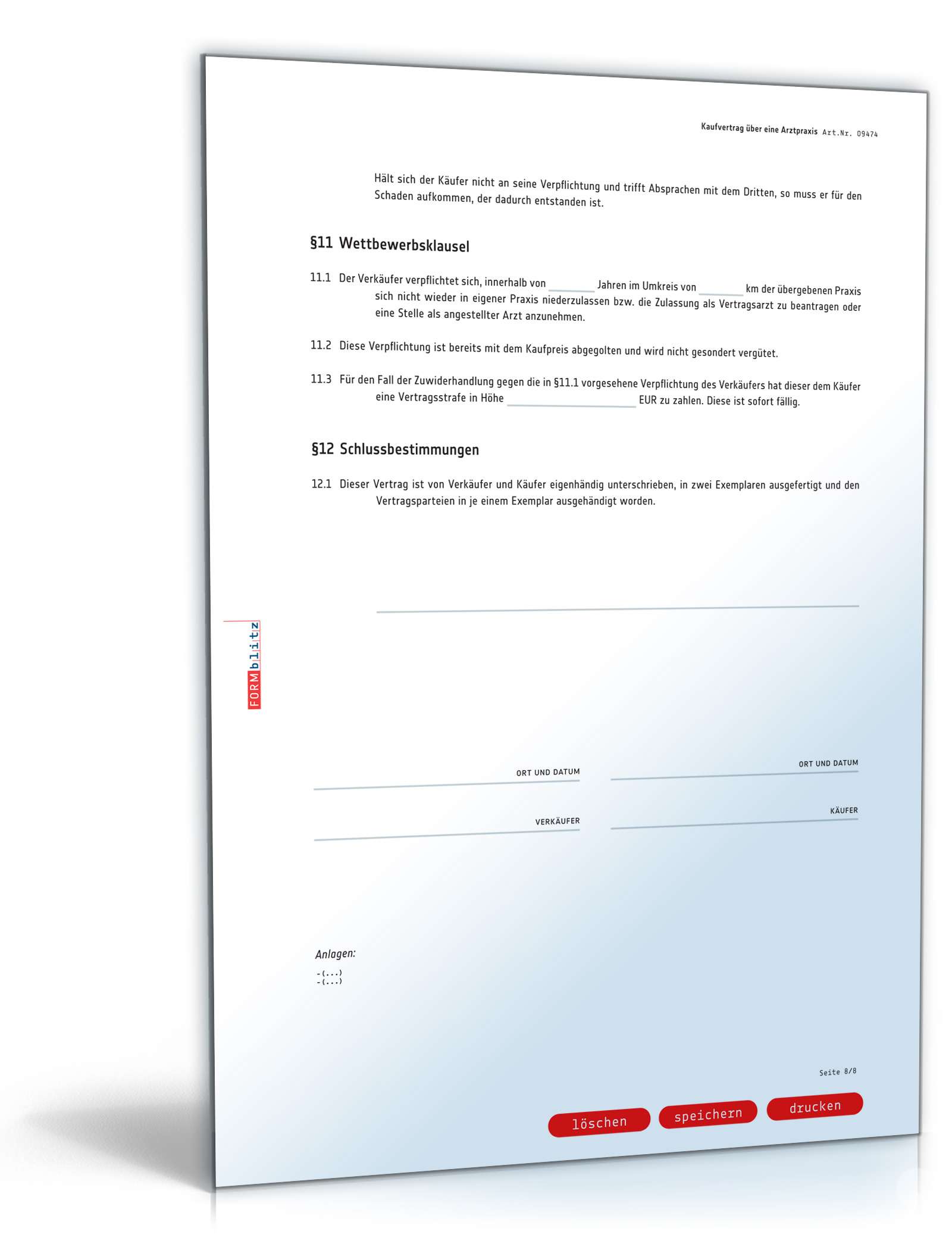 Kaufvertrag Praxis PDF. Seite: 8