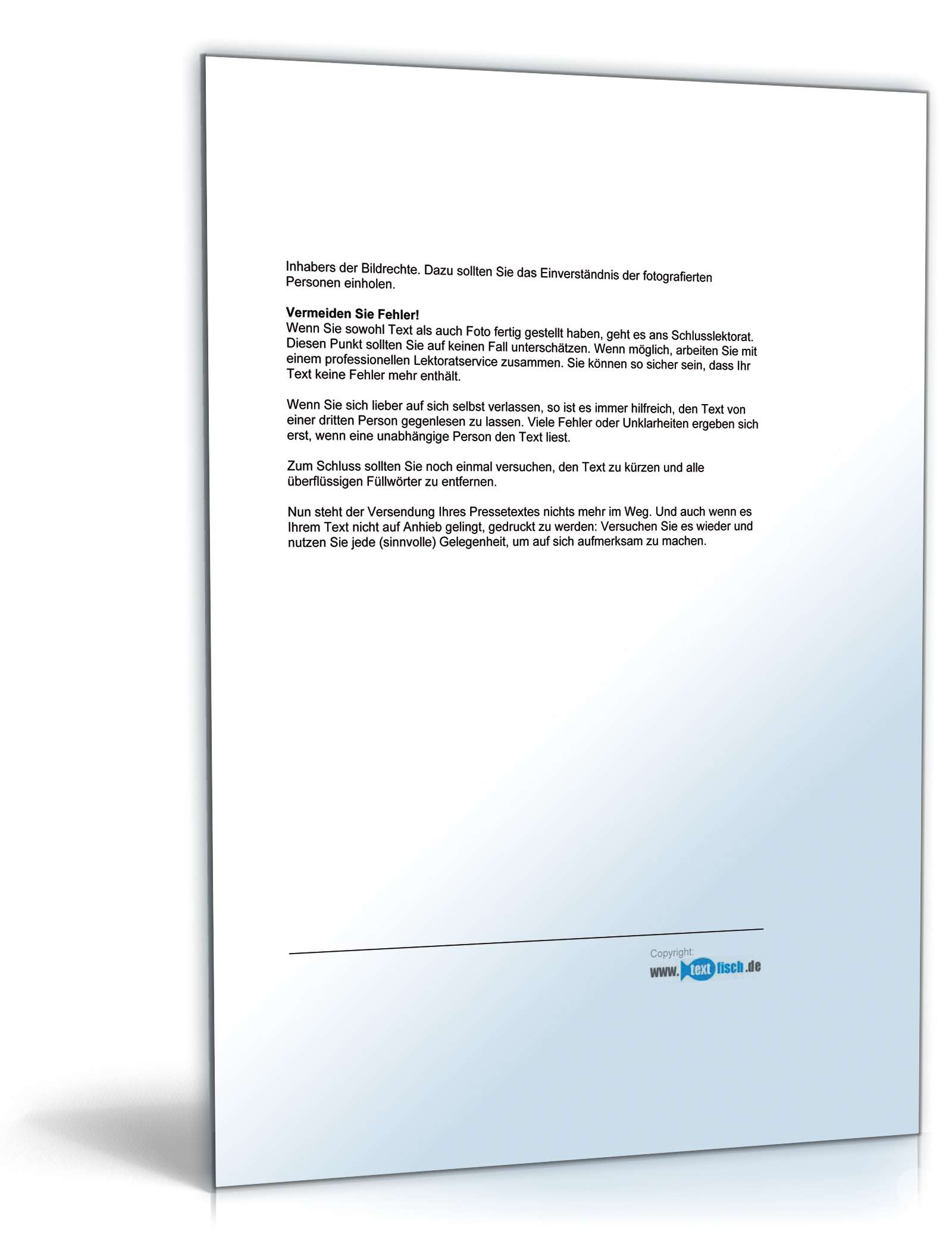 Pressemitteilung zur Ankündigung einer Tournee PDF. Seite: 9