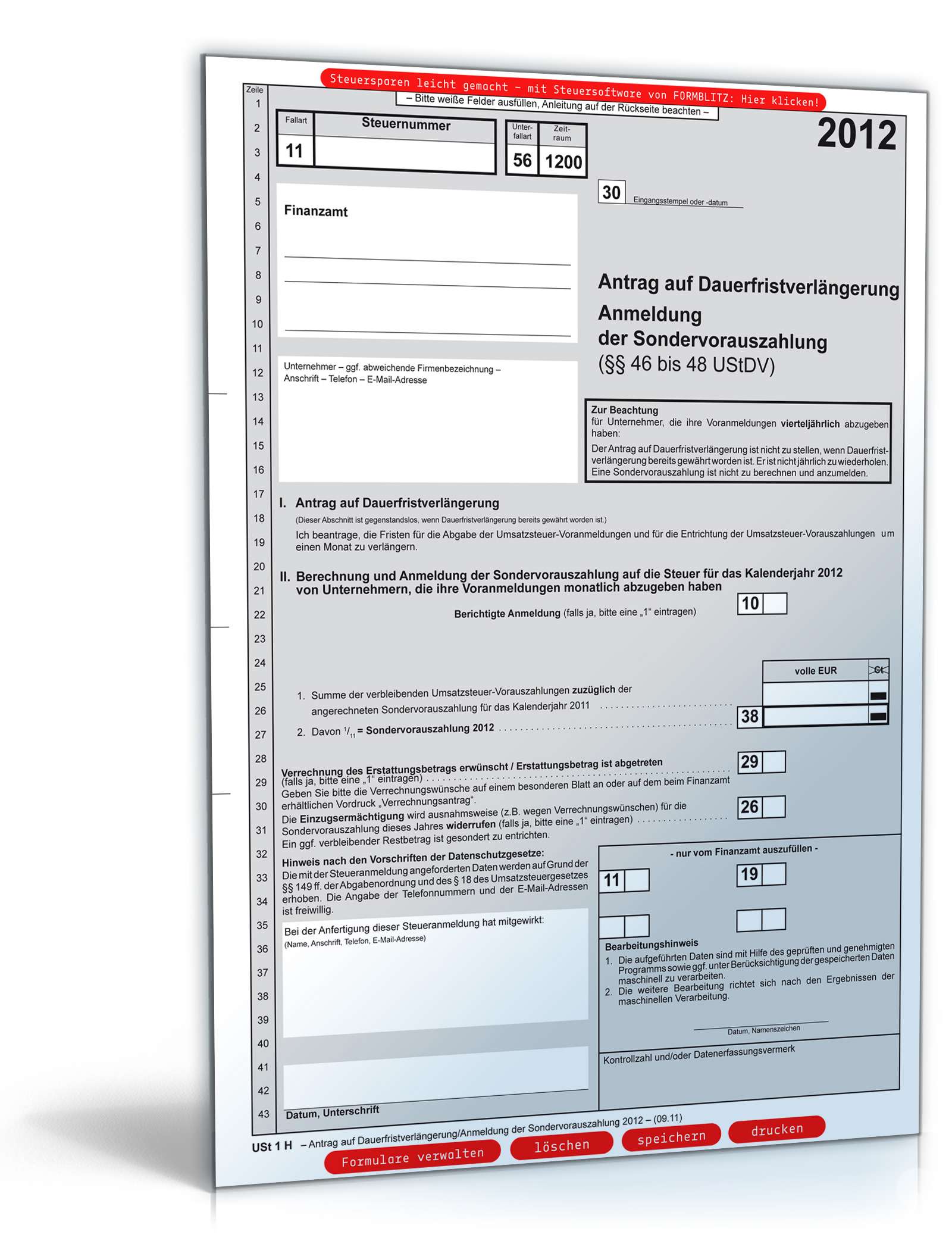 Antrag auf Dauerfristverlängerung 2012 PDF