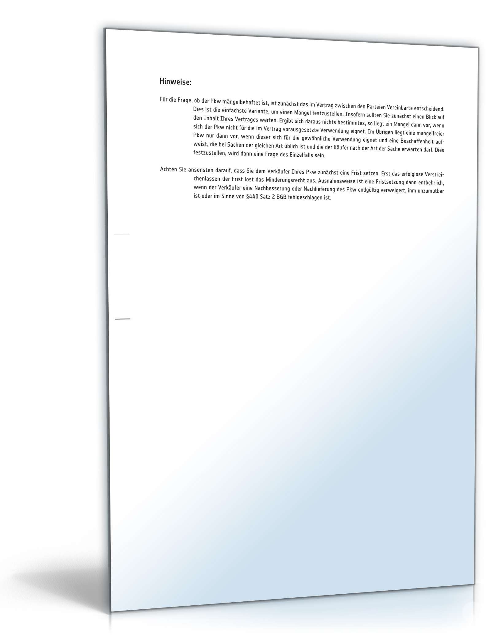 Minderung des Kaufpreises PDF. Seite: 3