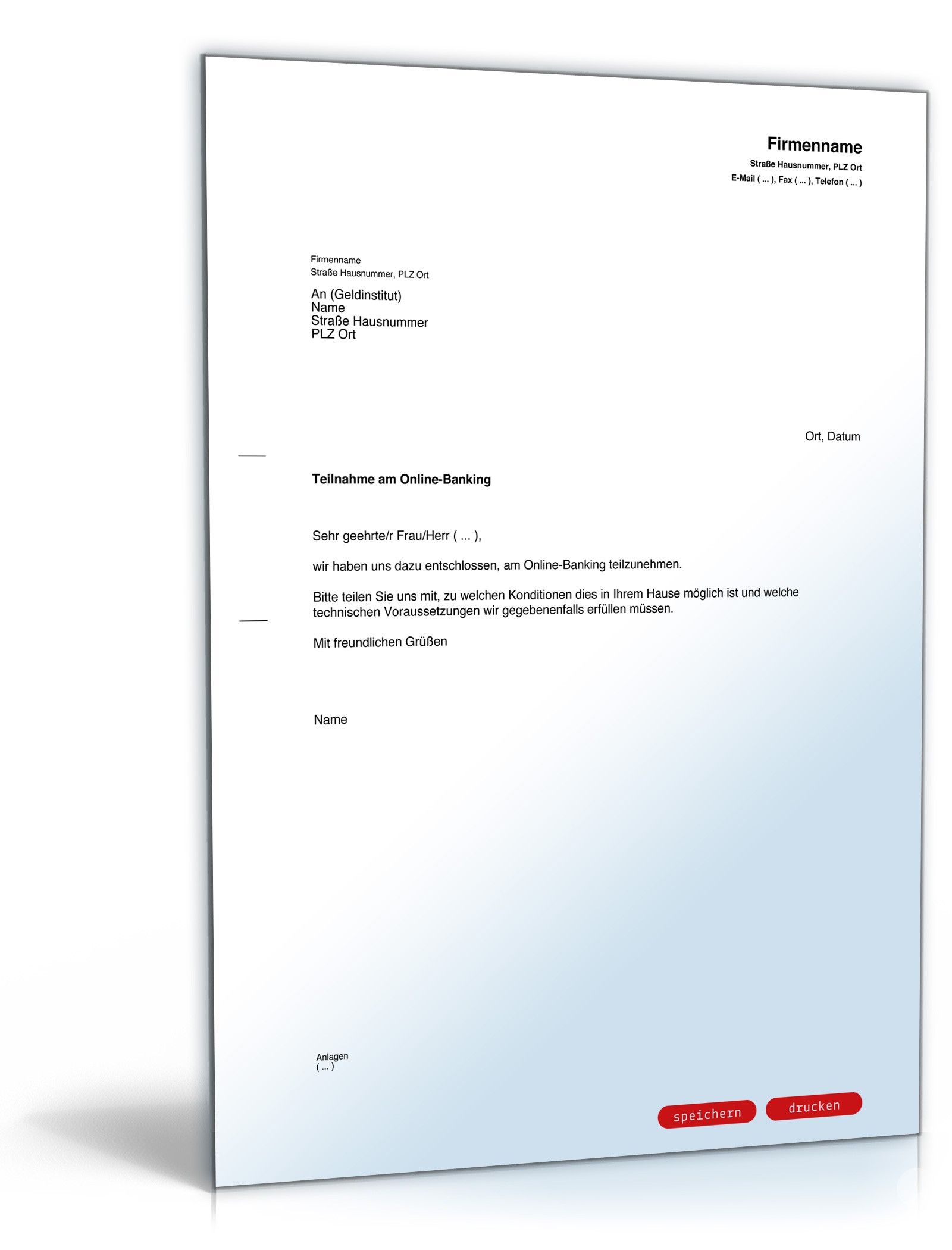 Bitte Informationen Online-Banking PDF