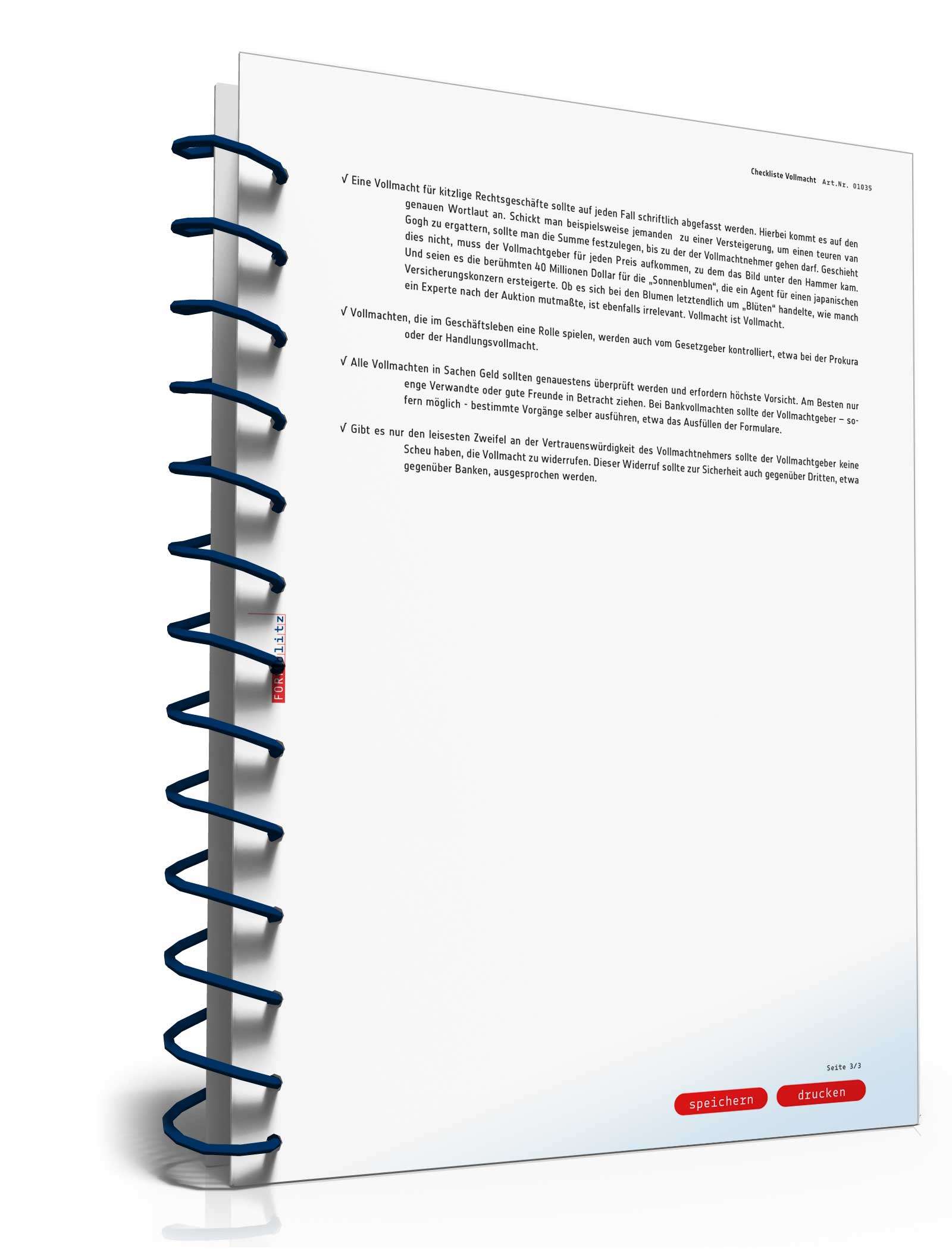 Einmalige Bankvollmacht PDF. Seite: 4