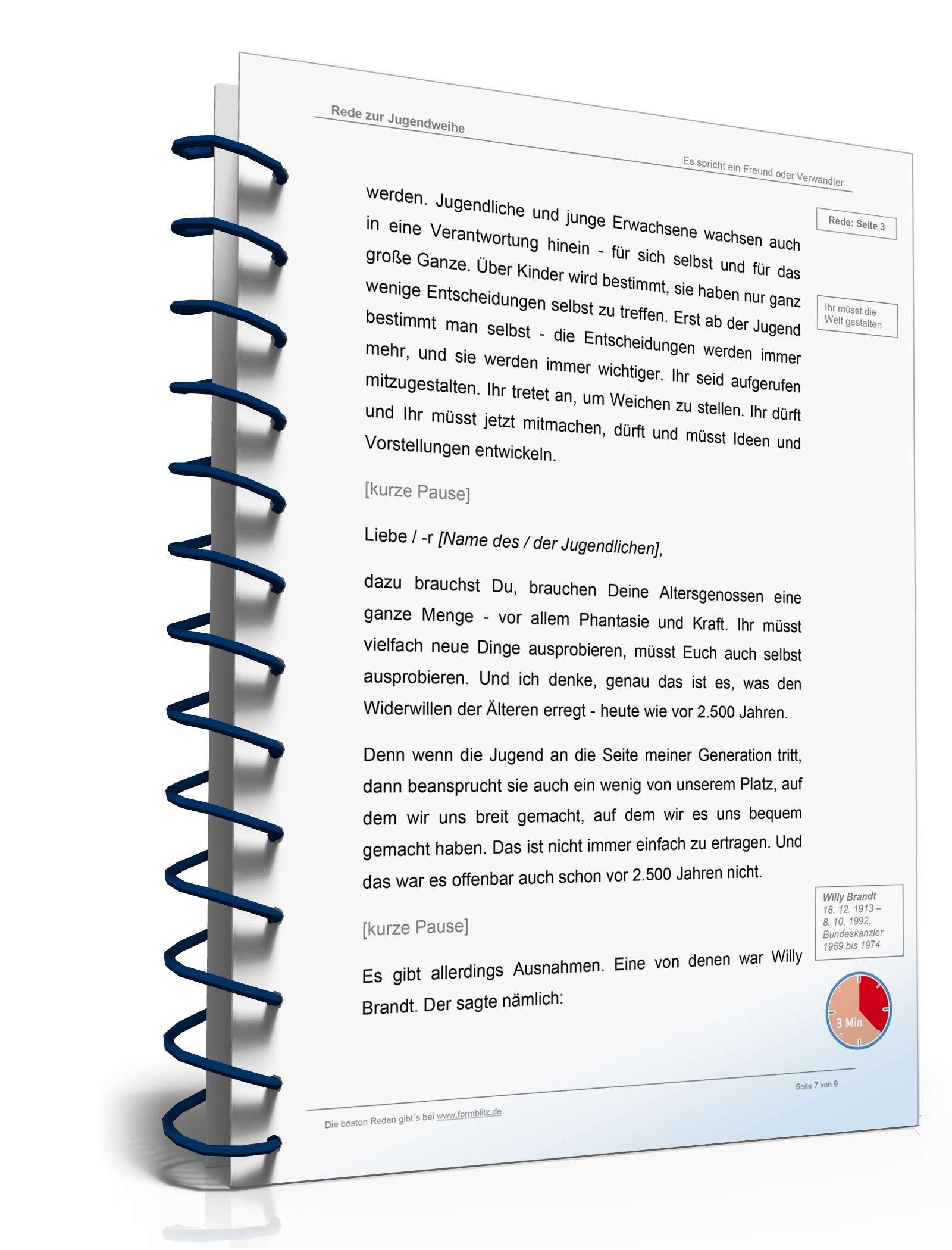 Musterrede Jugendweihe Word. Seite: 7