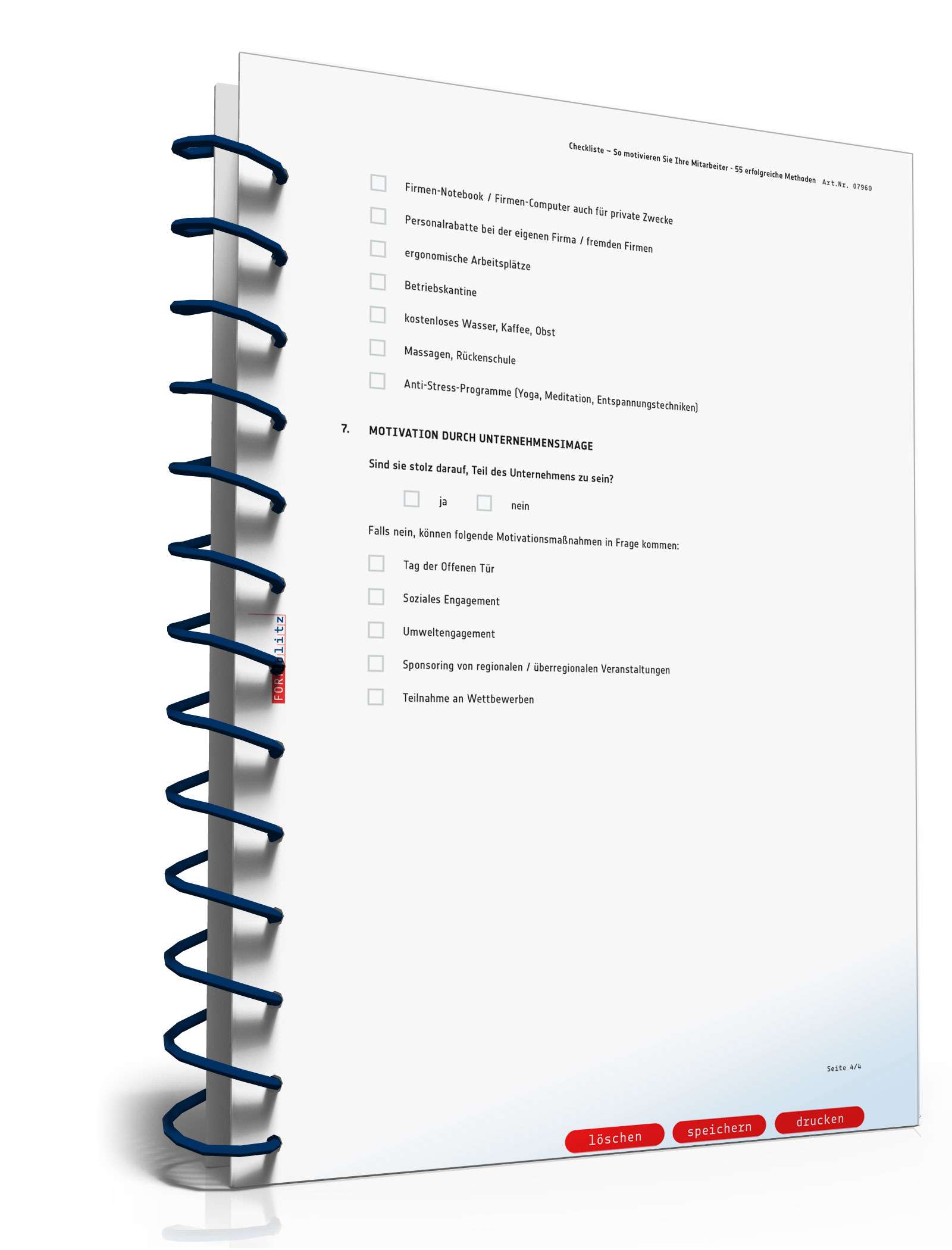 Checkliste Mitarbeitermotivation  PDF. Seite: 4