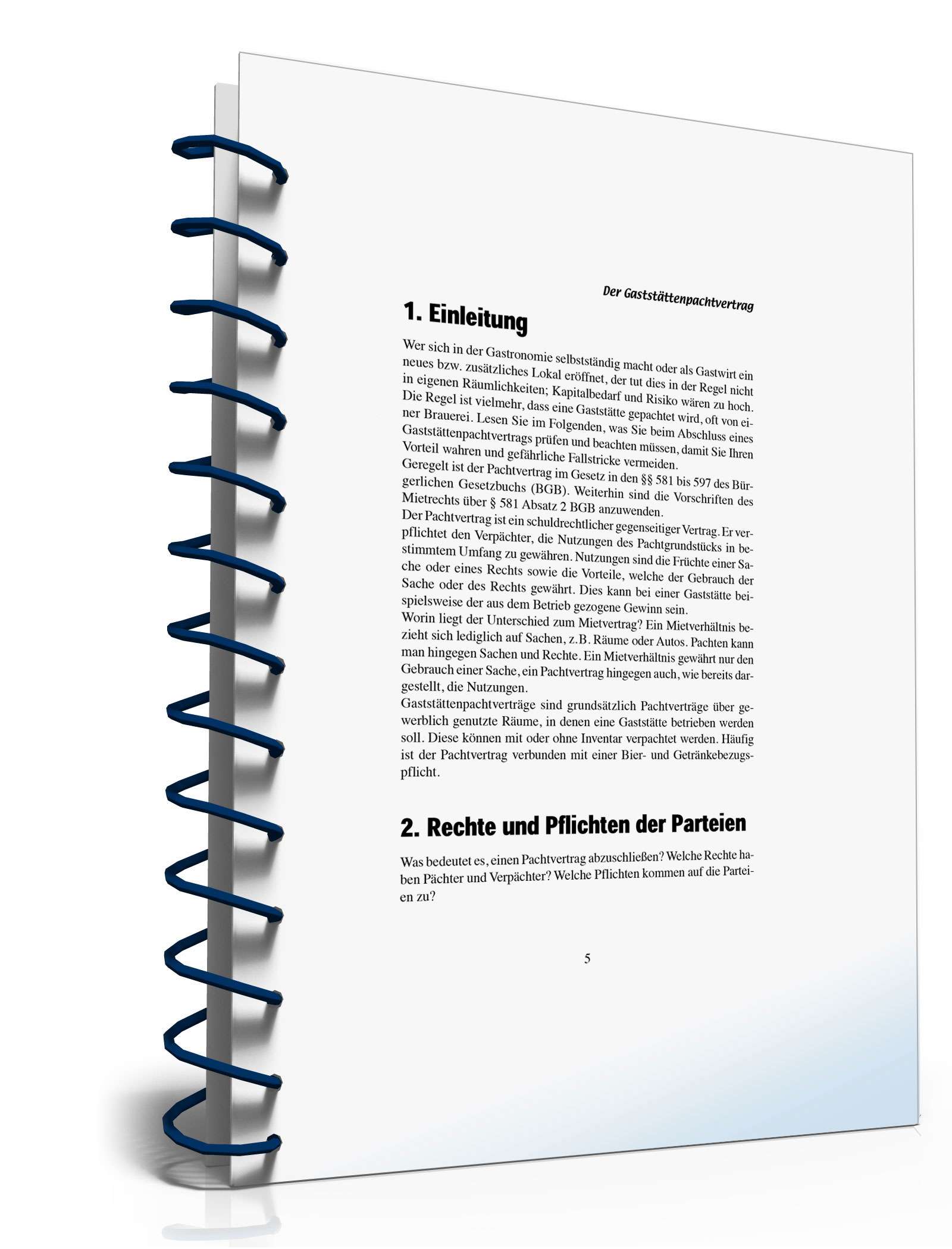 Ratgeber zum Gaststättenpachtvertrag  PDF. Seite: 5