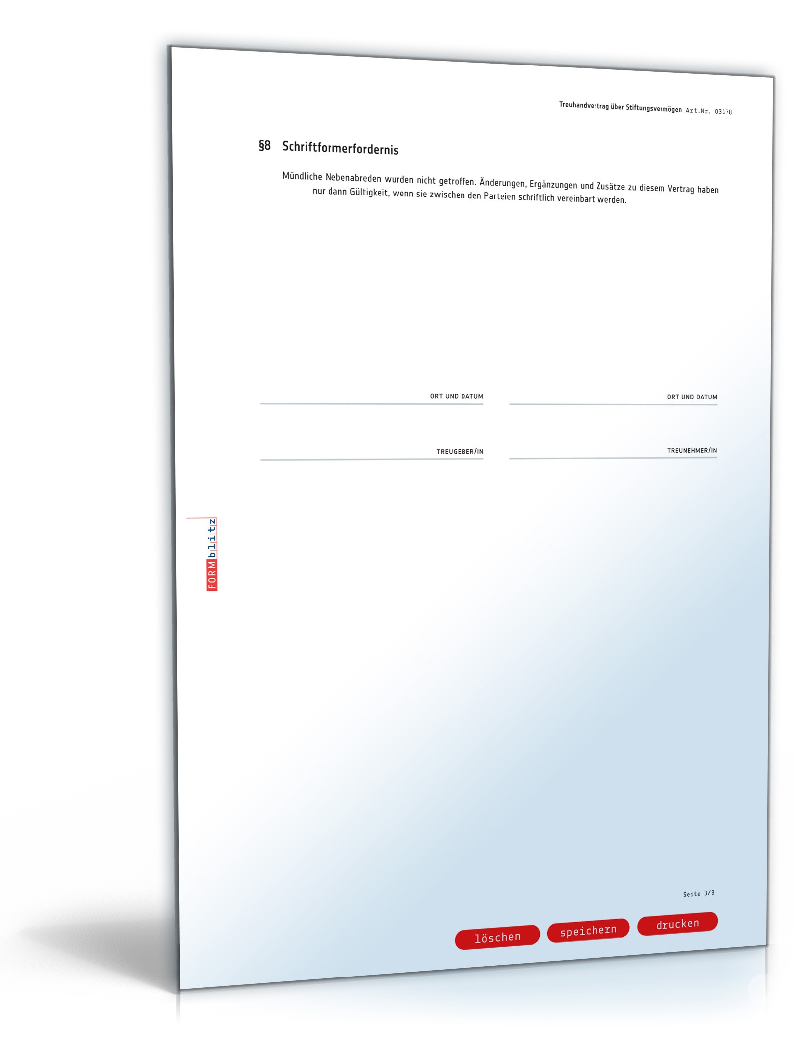 Treuhandvertrag Stiftungsvermögen PDF. Seite: 3