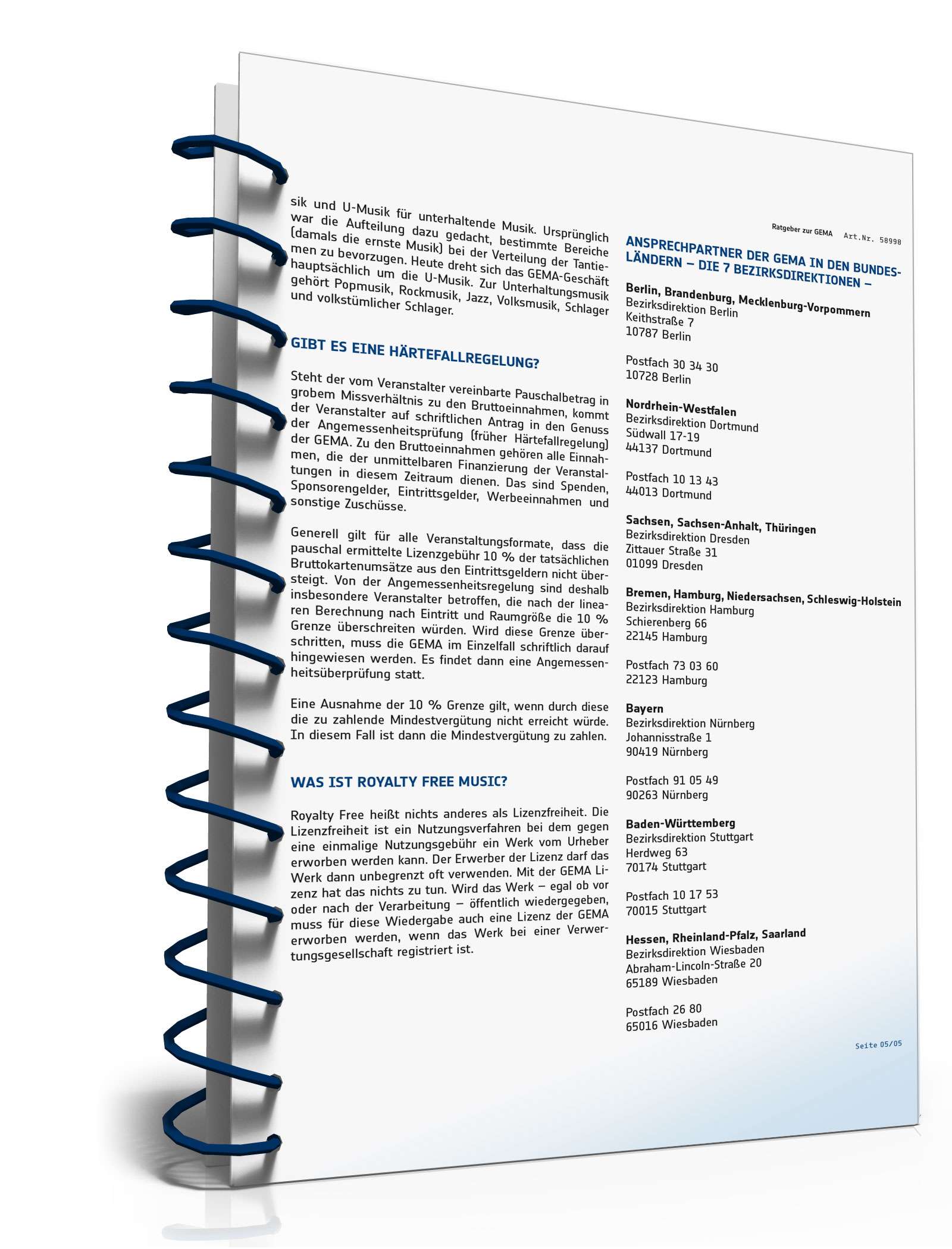 Ratgeber zur GEMA PDF. Seite: 5