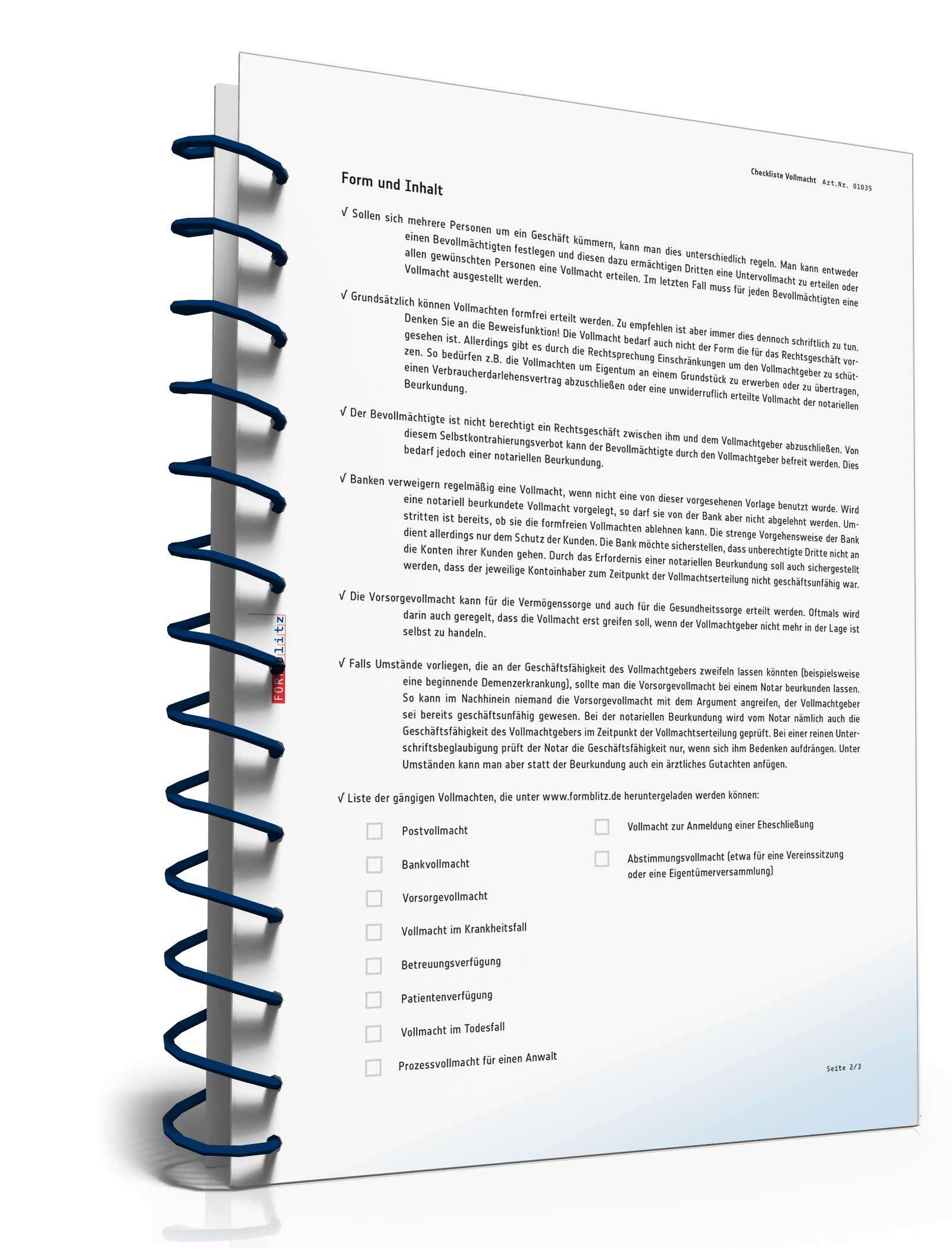 Abstimmungsvollmacht Vereinssitzung PDF. Seite: 3