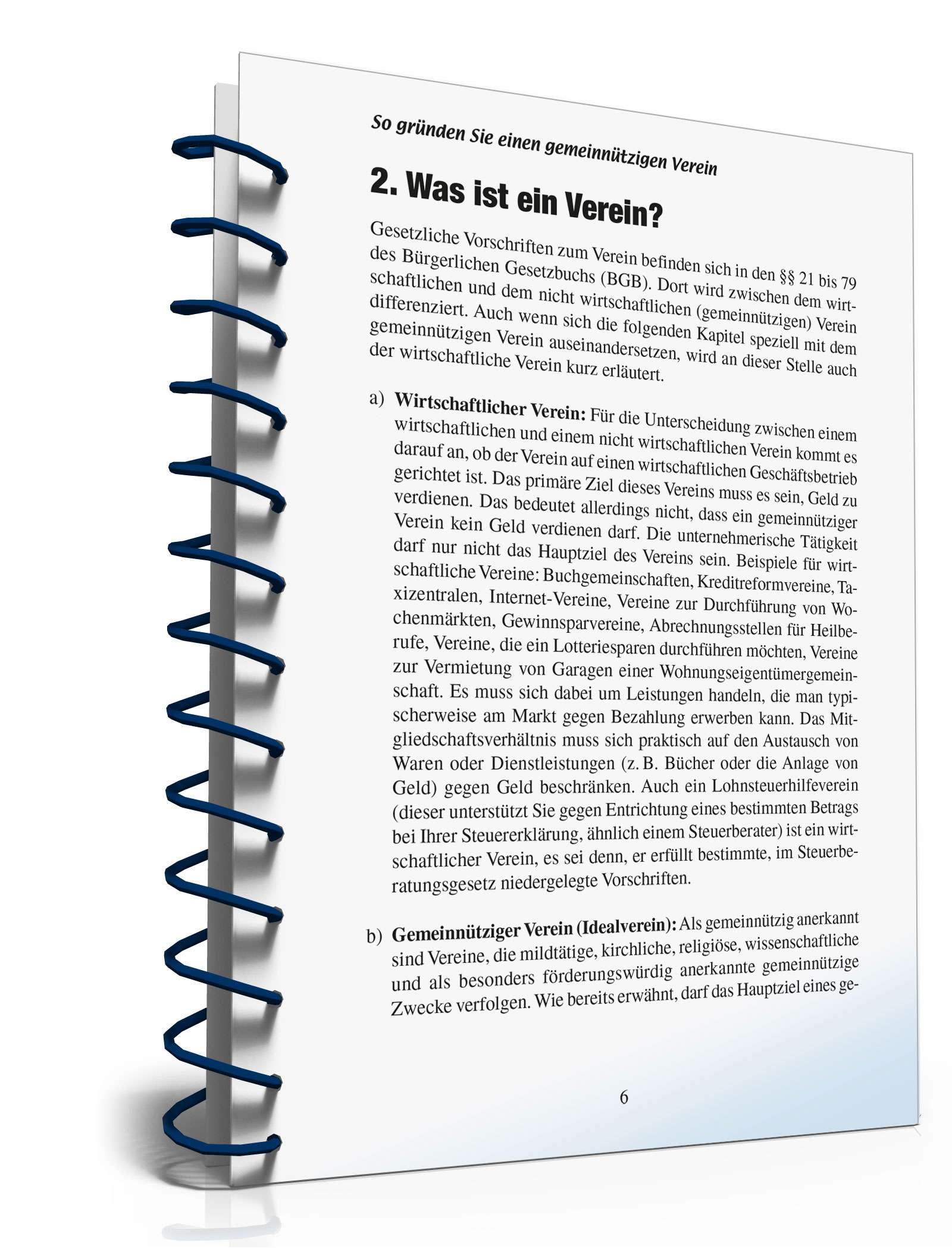 So gründen Sie einen gemeinnützigen Verein PDF. Seite: 6