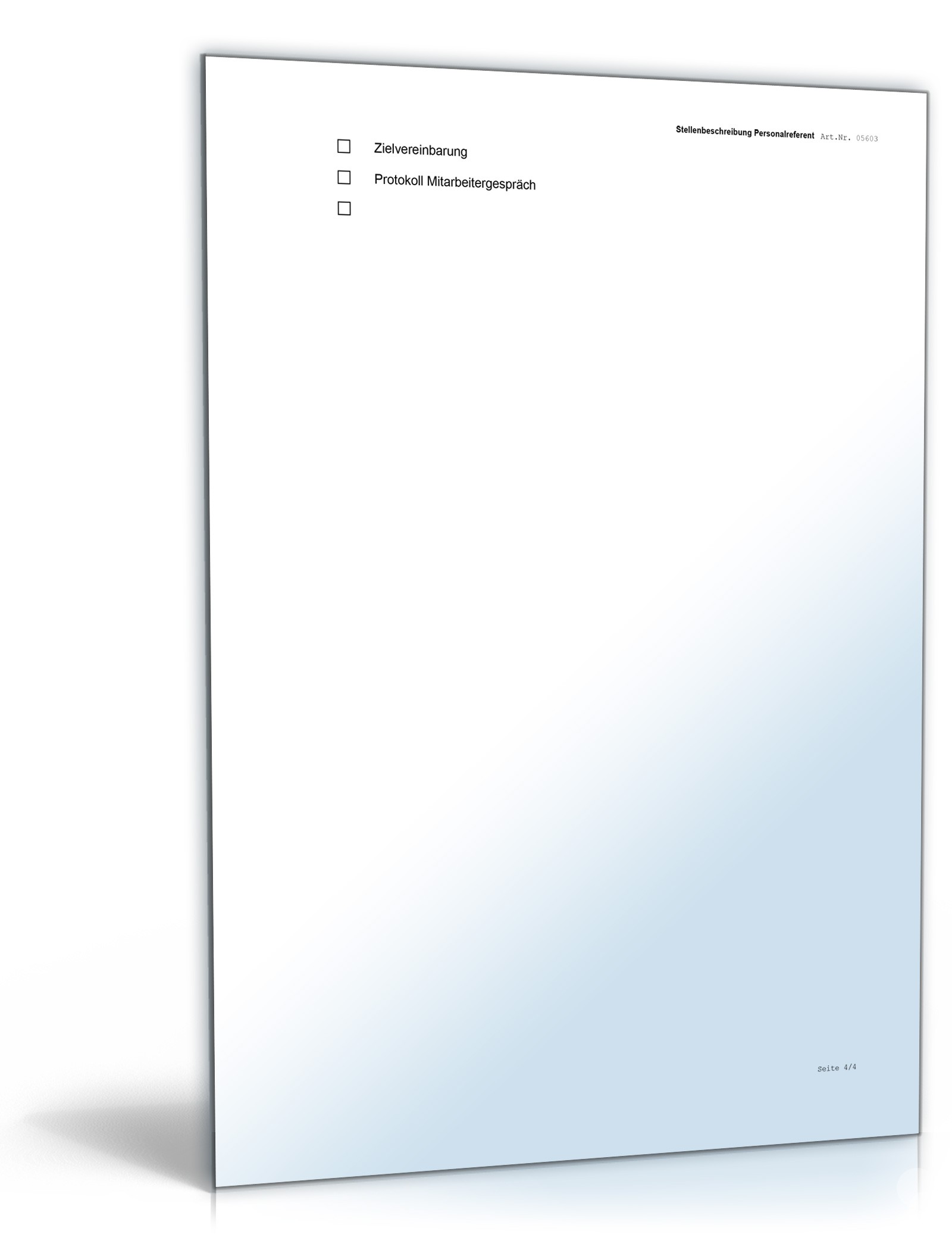 Stellenbeschreibung Personalreferent Word. Seite: 4