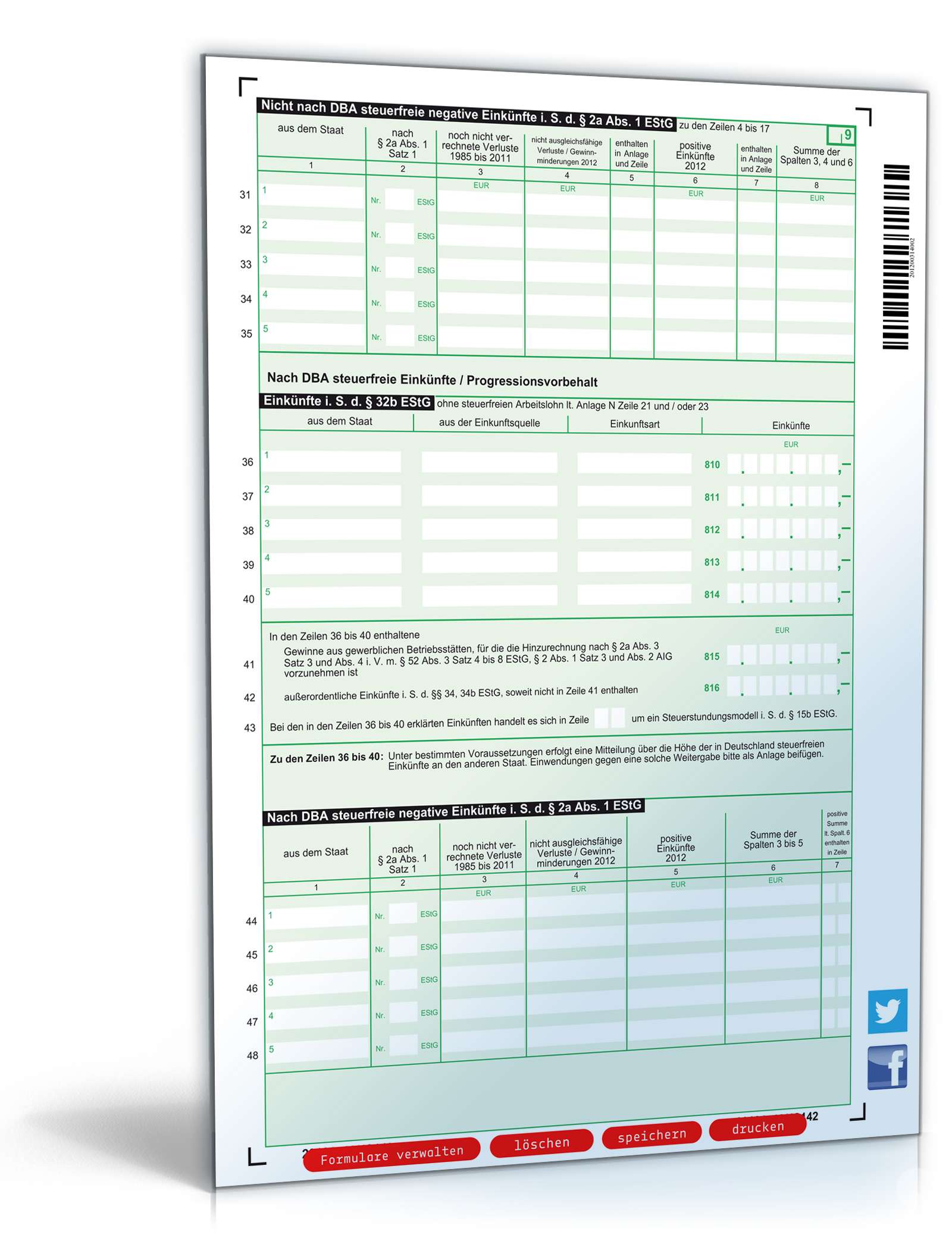 Anlage AUS 2012 PDF. Seite: 2