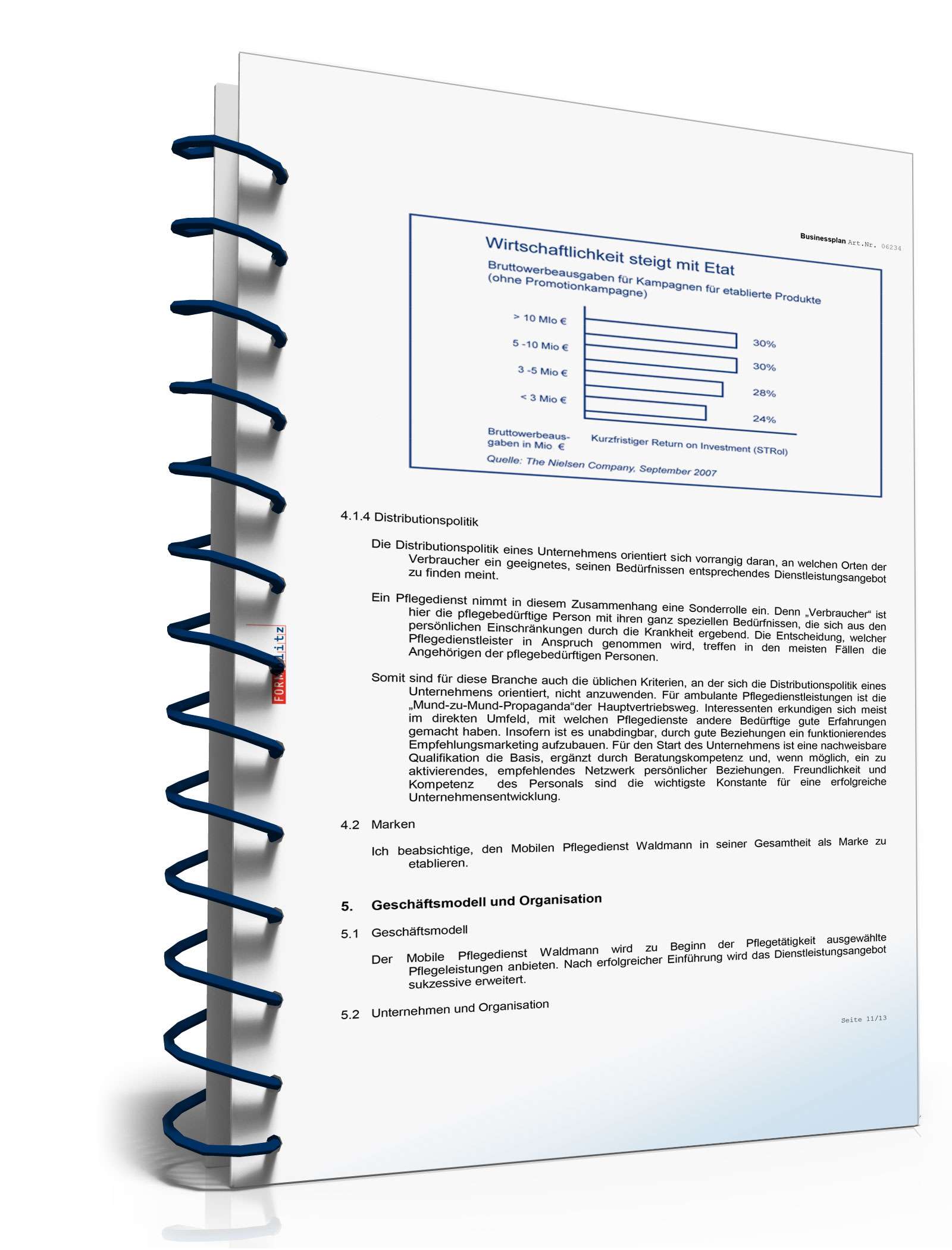 Businessplan Mobiler Pflegedienst Excel. Seite: 13