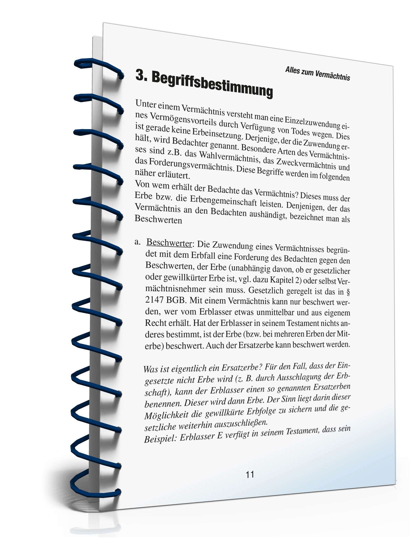 Ratgeber Vermächtnis PDF. Seite: 11