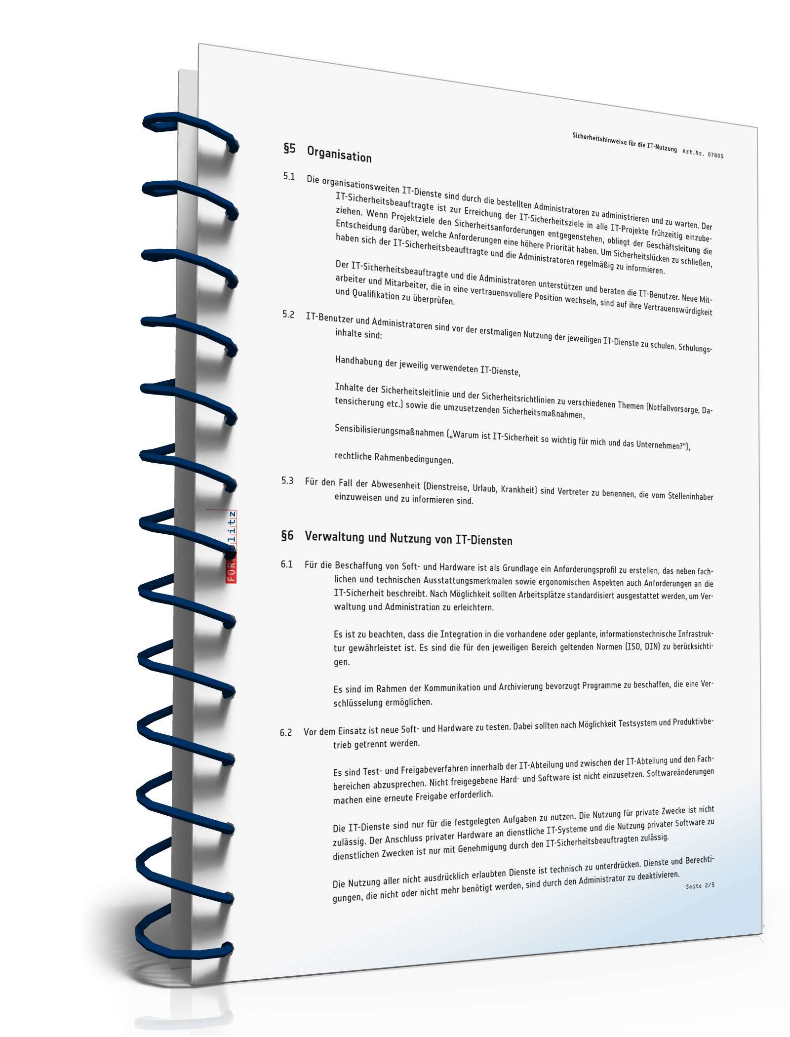 Sicherheitsrichtlinie zur IT-Nutzung PDF. Seite: 3