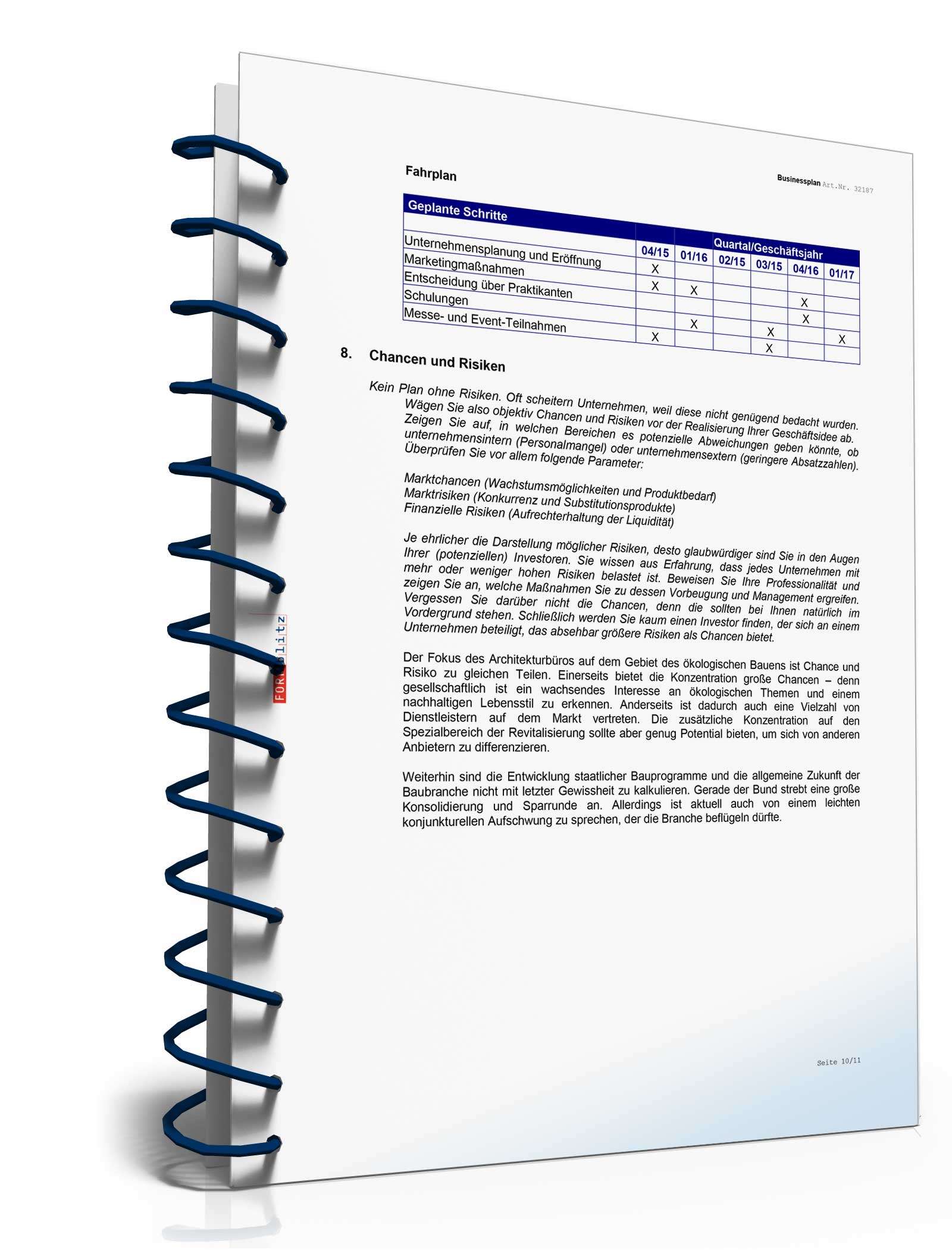 Businessplan Architekturbüro Excel. Seite: 16