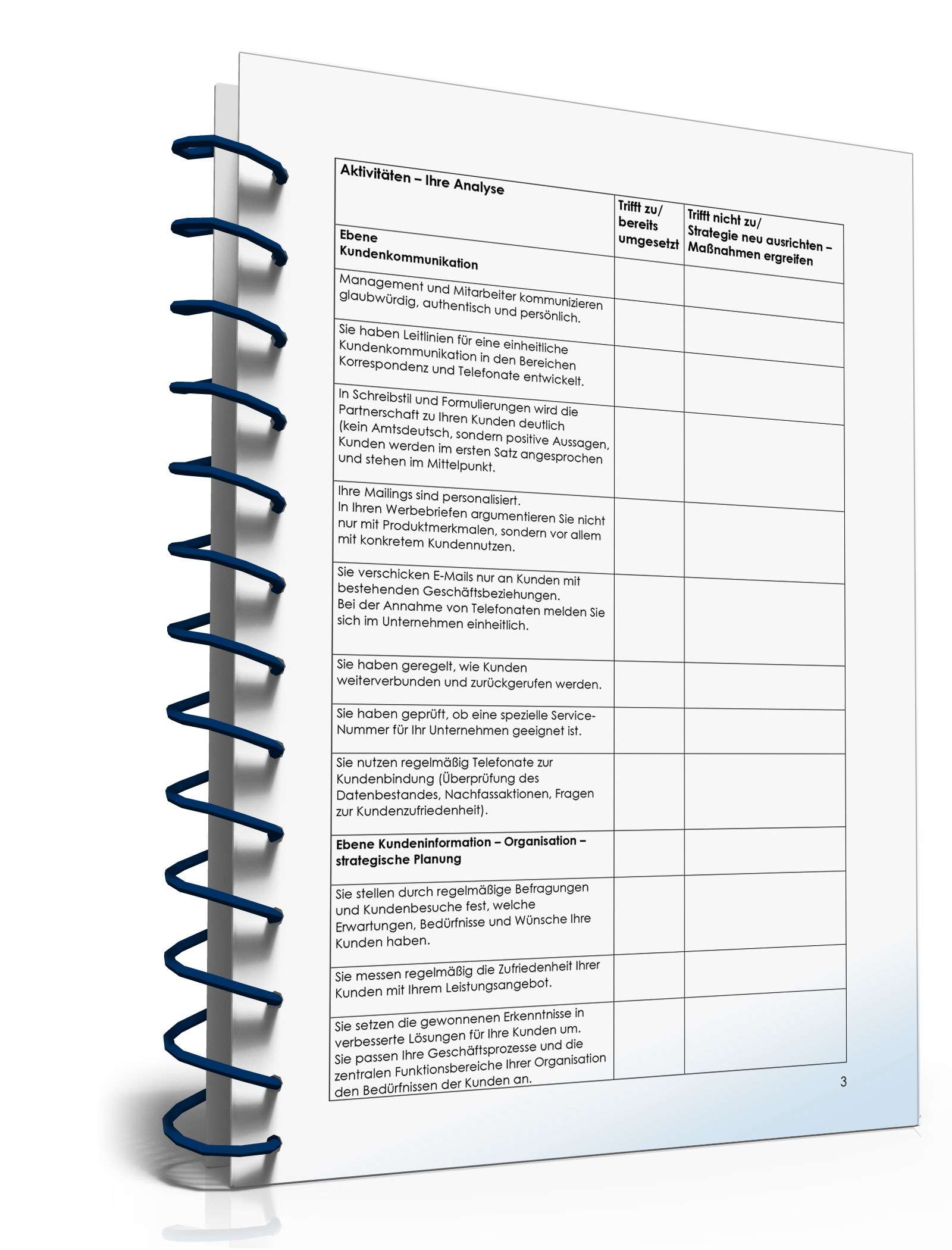 Checkliste Kundenorientierung PDF. Seite: 3