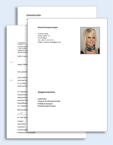 Bewerbungs-Paket Kosmetikerin  Excel