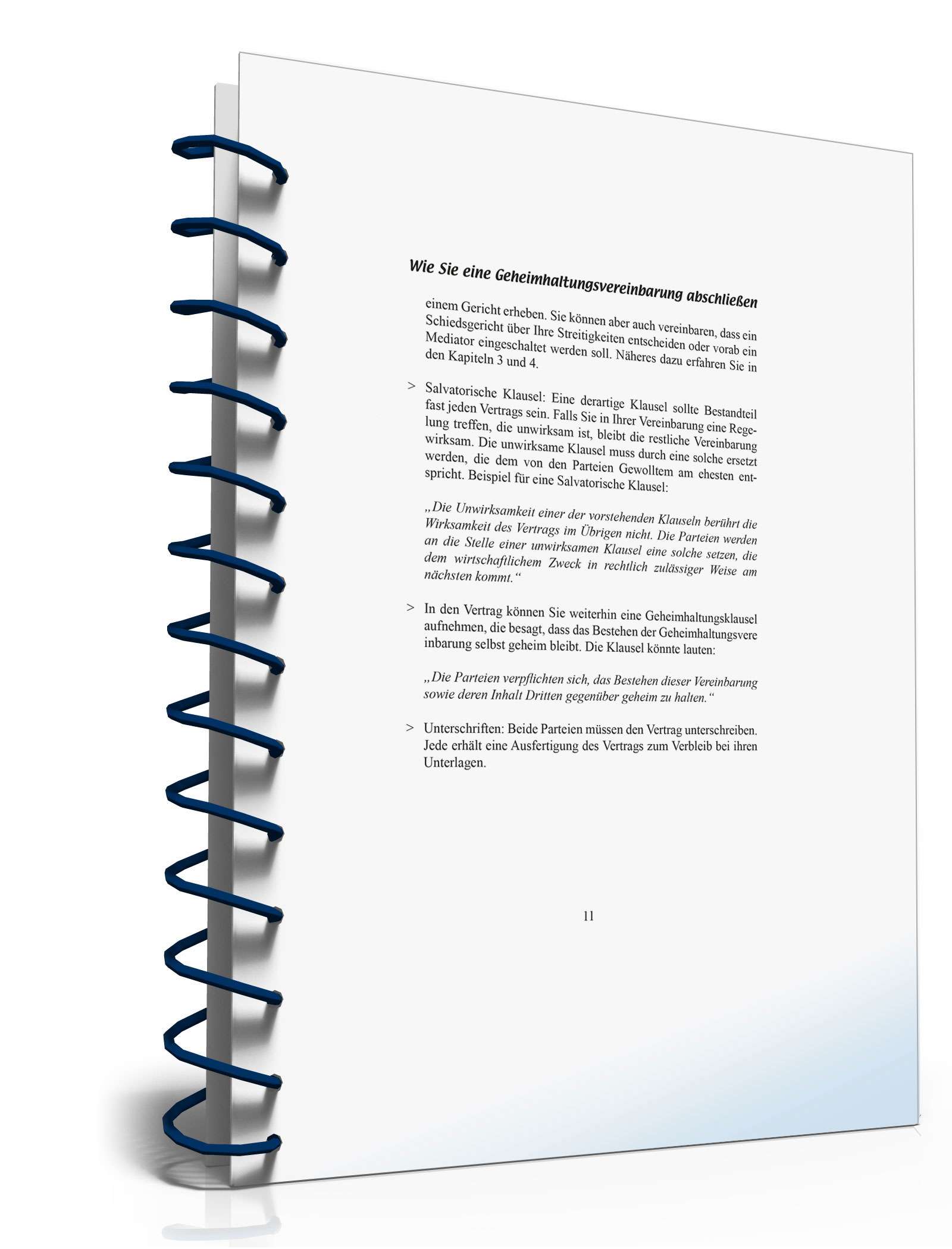 Wie Sie eine Geheimhaltungsvereinbarung abschließen PDF. Seite: 11