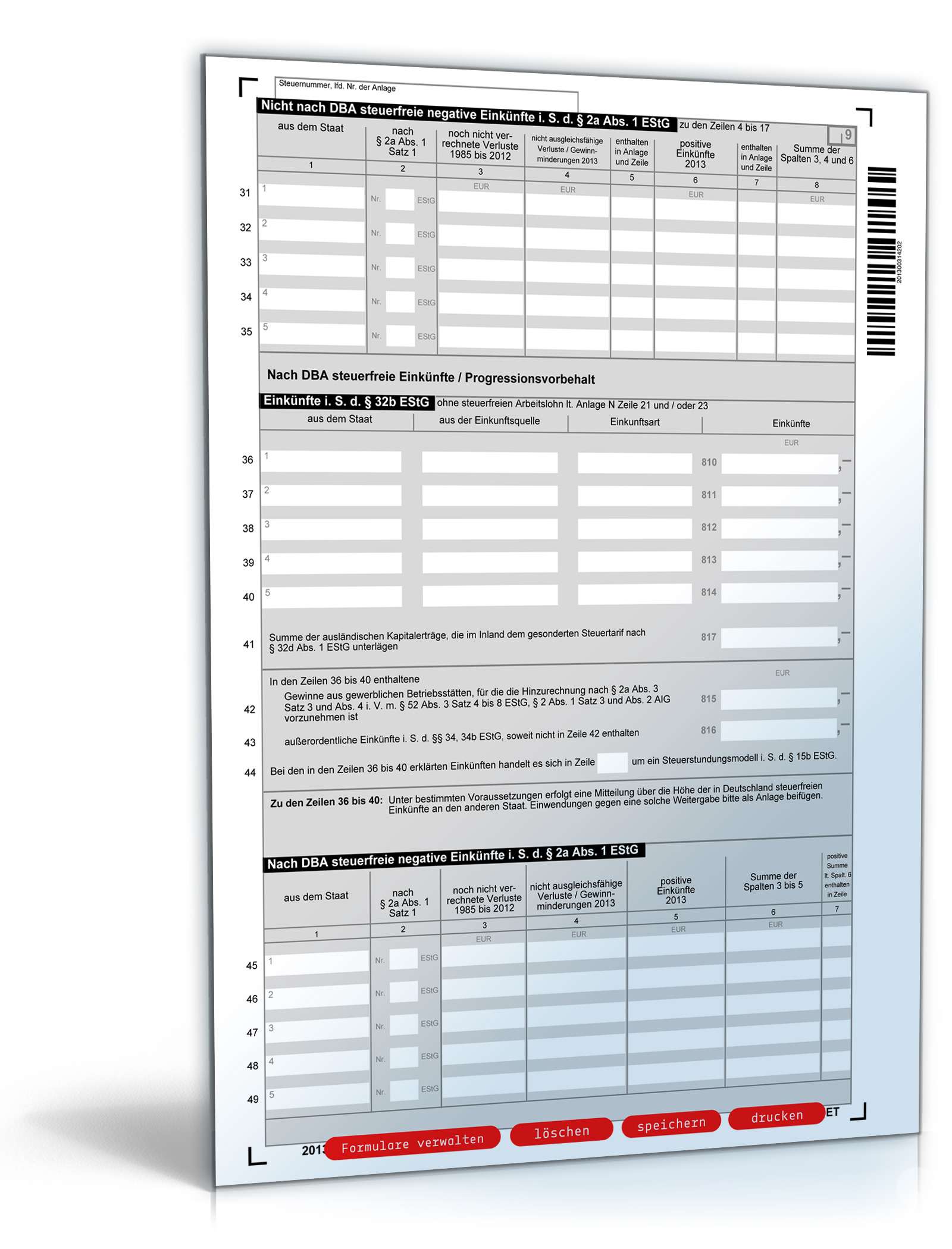 Anlage AUS 2013 PDF. Seite: 2