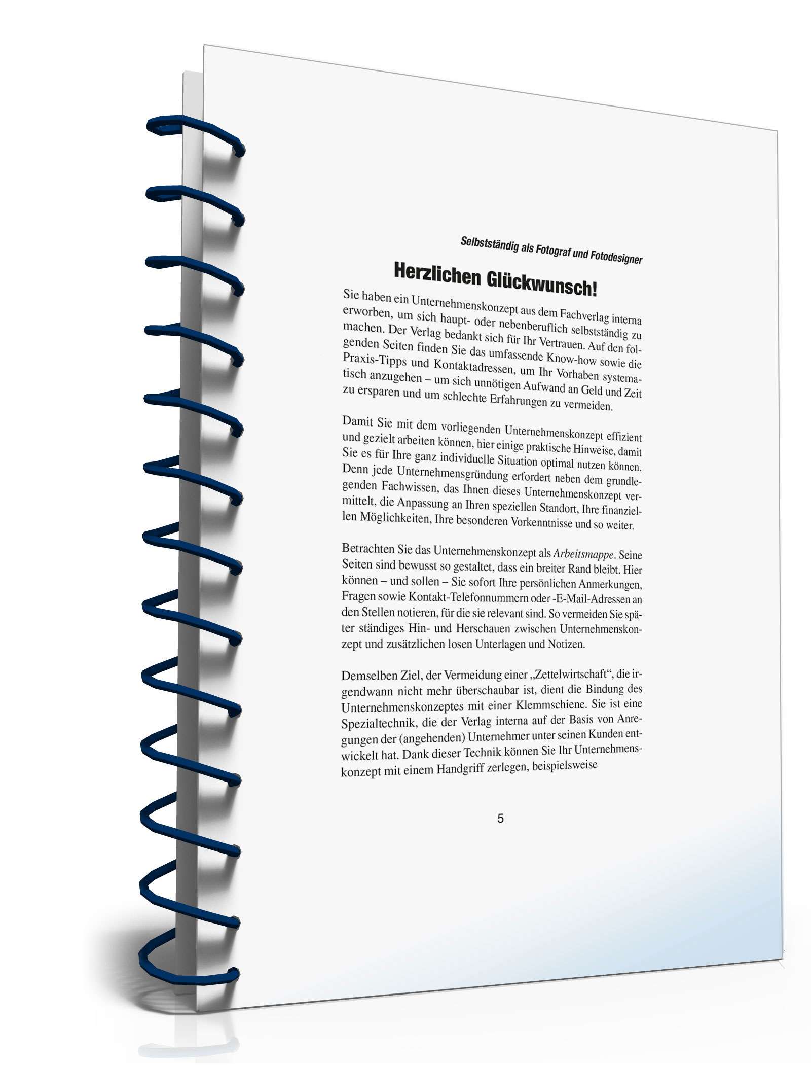 Selbstständig als Fotograf und Fotodesigner PDF. Seite: 5