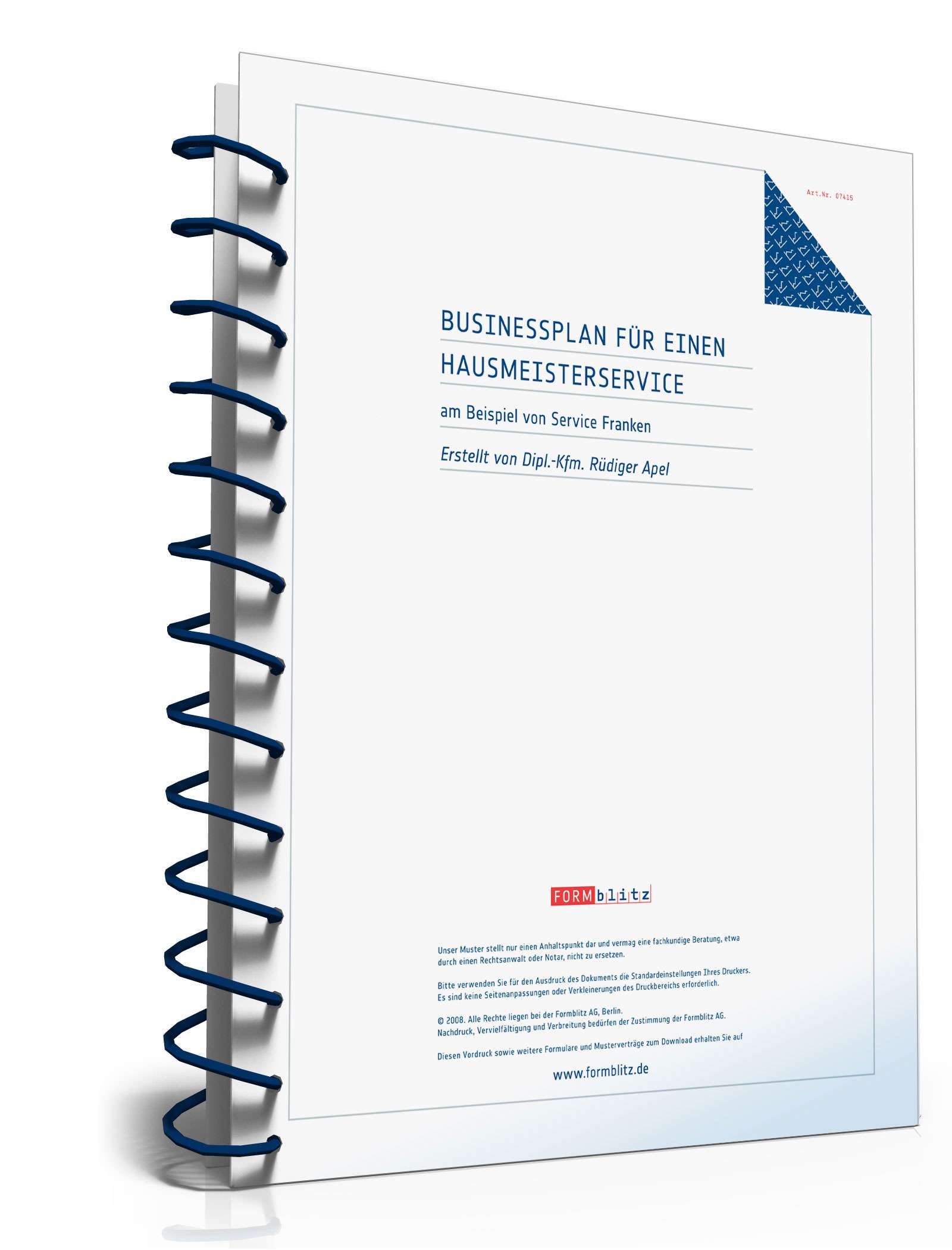 Businessplan Hausmeisterservice Excel. Seite: 17