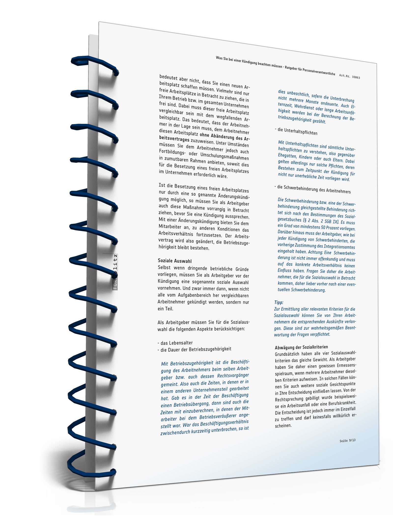 Was Sie bei einer Kündigung beachten müssen PDF. Seite: 10