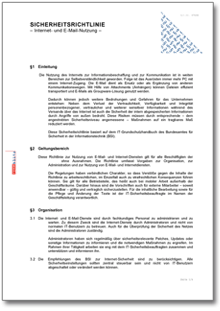 Sicherheitsrichtlinie Internet- und E-Mail-Nutzung Word