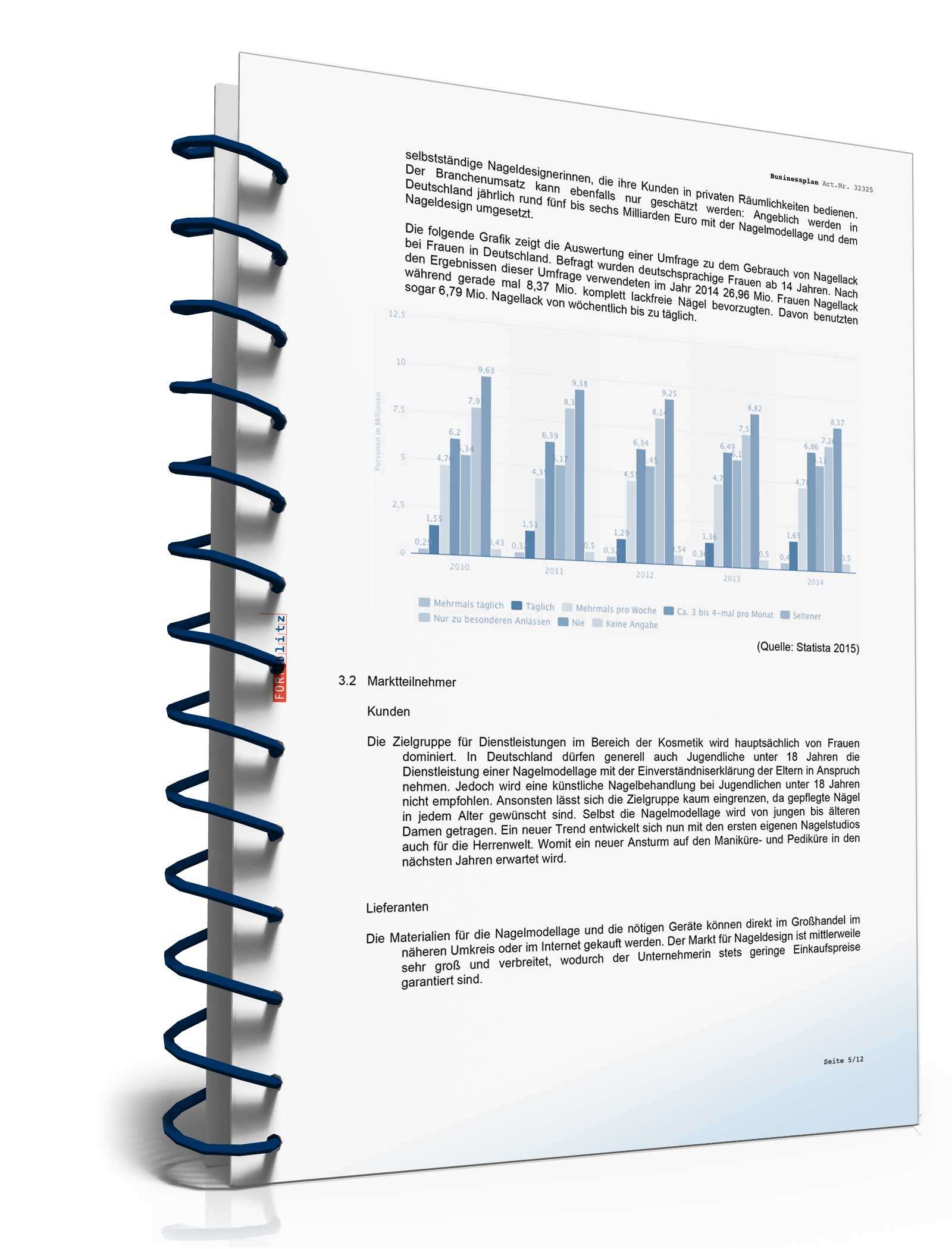 Businessplan Nagelstudio Excel. Seite: 7