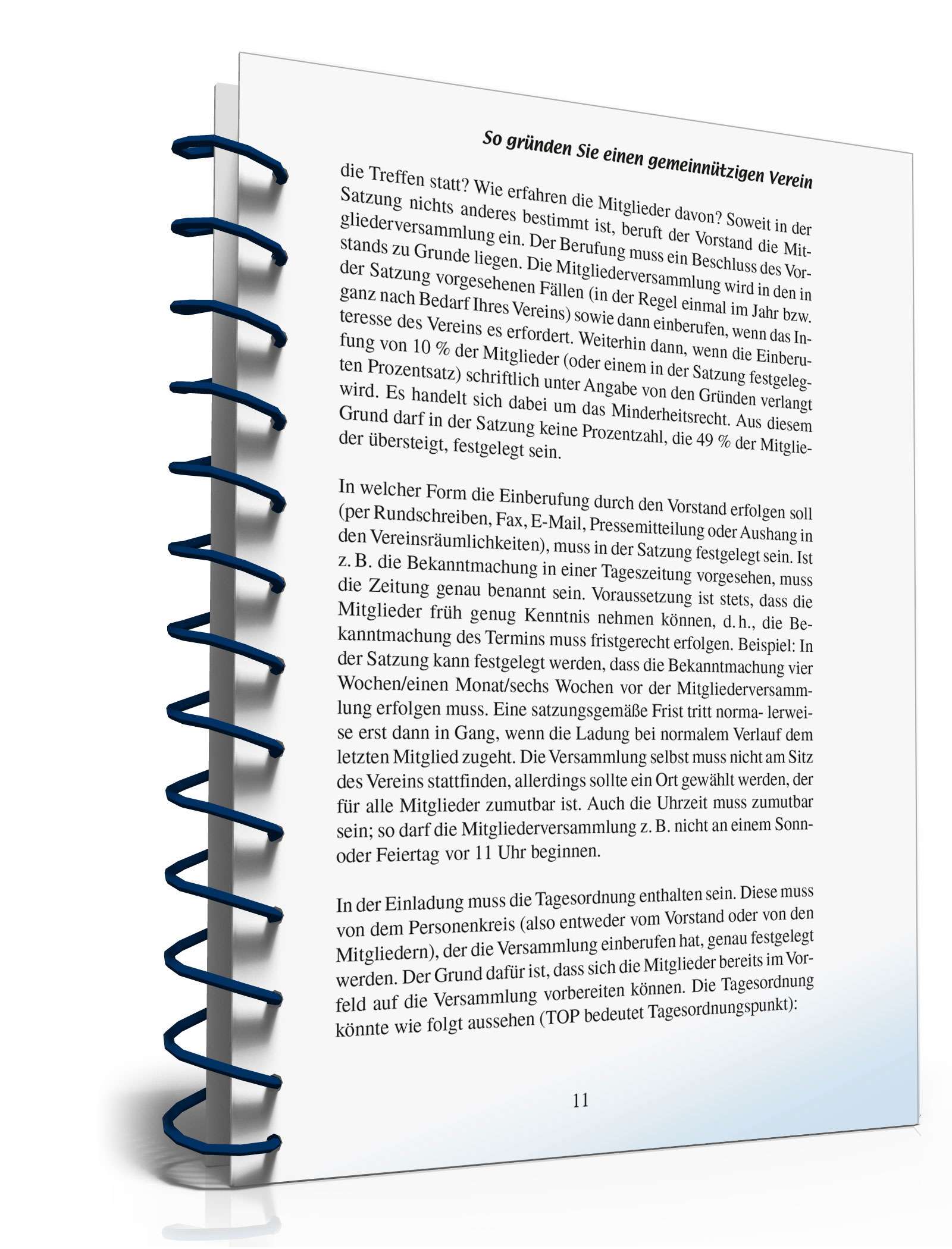 So gründen Sie einen gemeinnützigen Verein PDF. Seite: 11