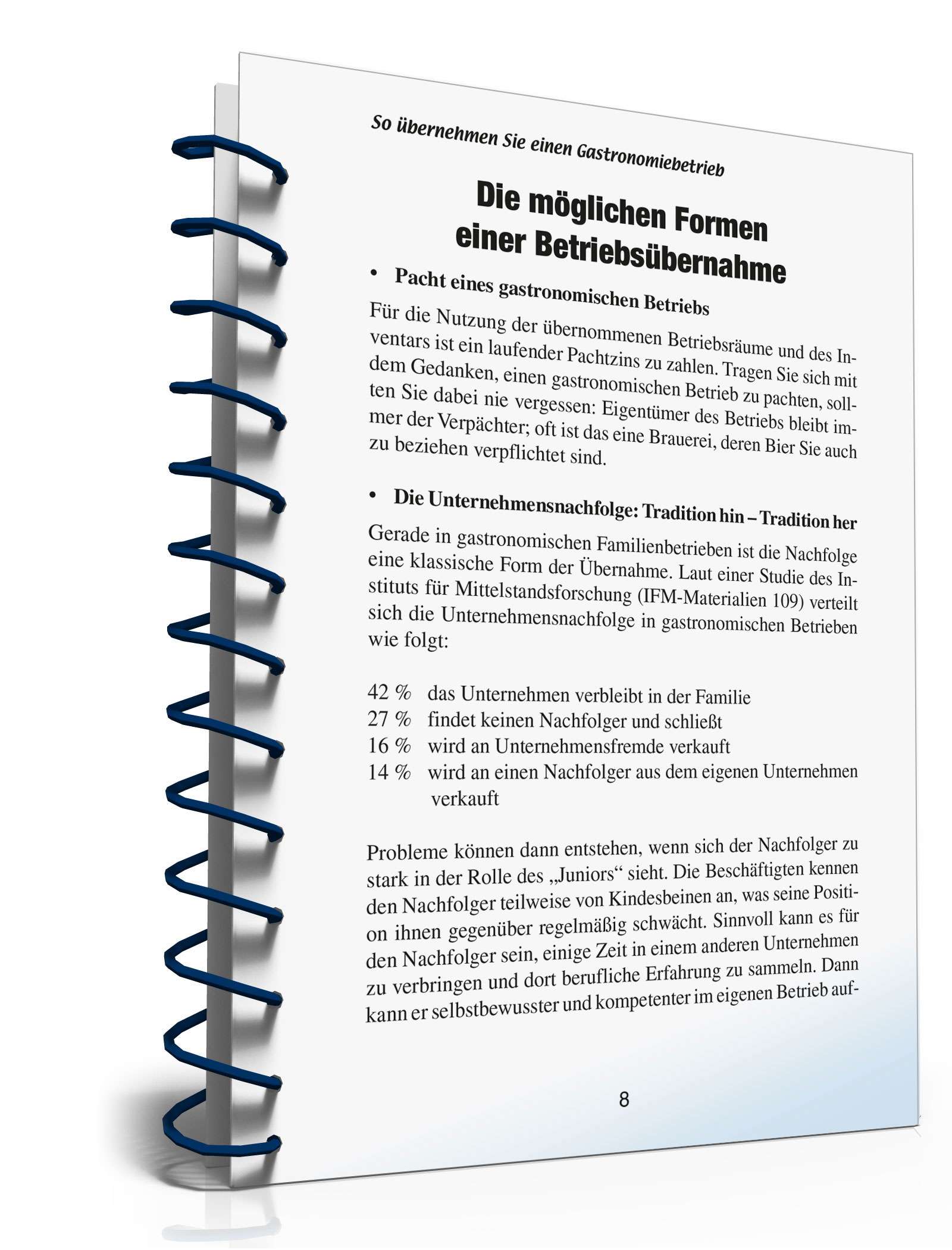 Ratgeber Übernahme Gastronomiebetrieb PDF. Seite: 8
