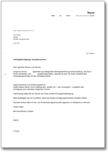 Außerordentliche Kündigung beim Energieversorger Word