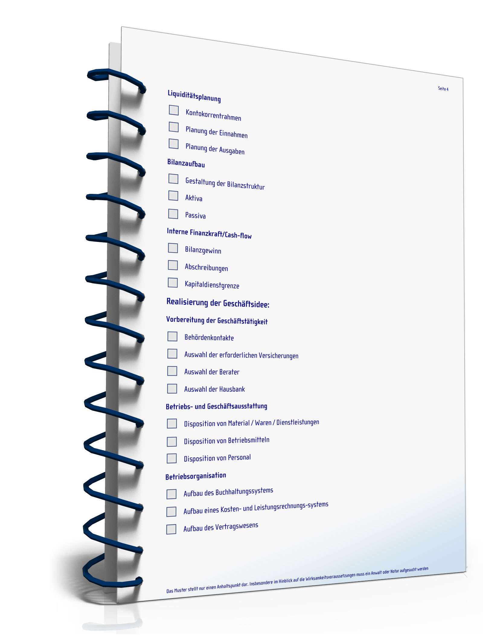 Checkliste zur Selbstständigkeit aus Anstellung PDF. Seite: 4