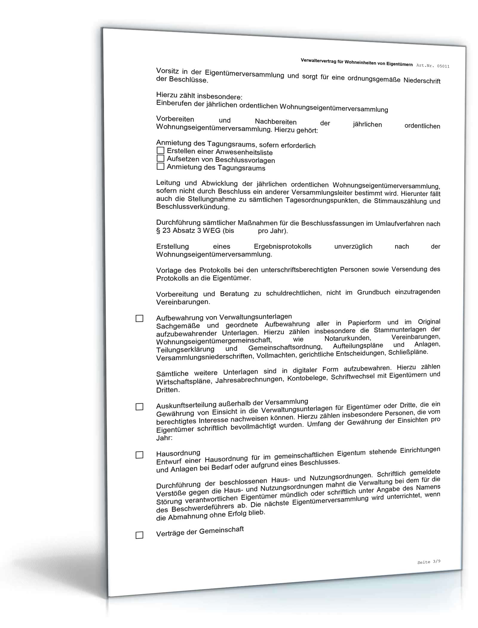 WEG-Verwaltervertrag Word. Seite: 3
