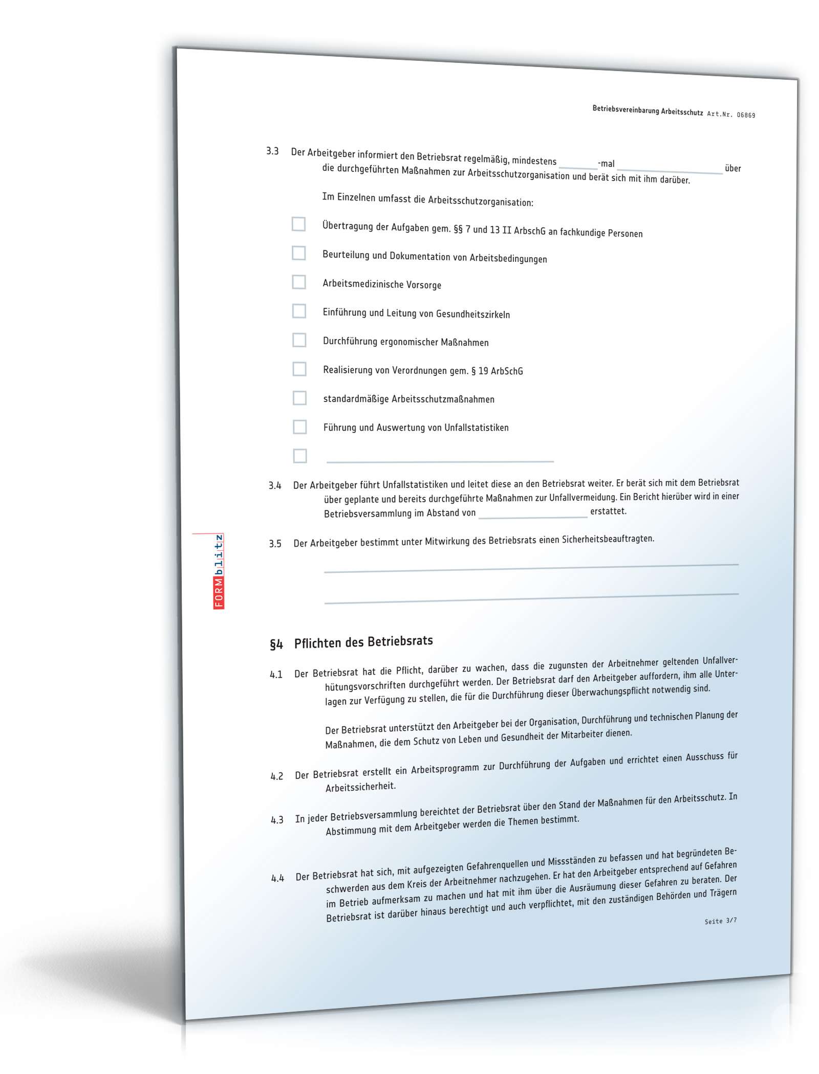 Betriebsvereinbarung Arbeitsschutz PDF. Seite: 3