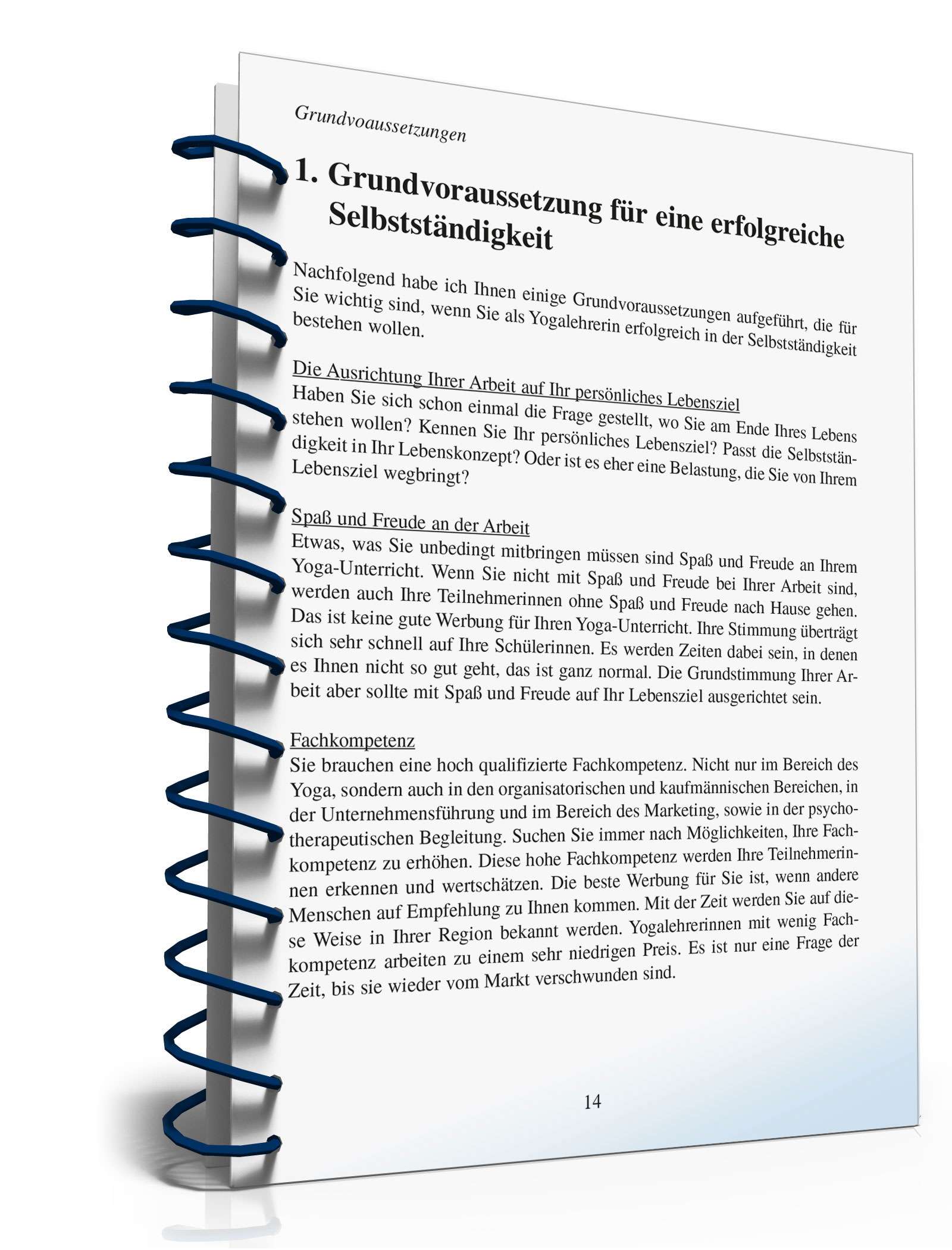 Selbstständig als Yogalehrer/in PDF. Seite: 14
