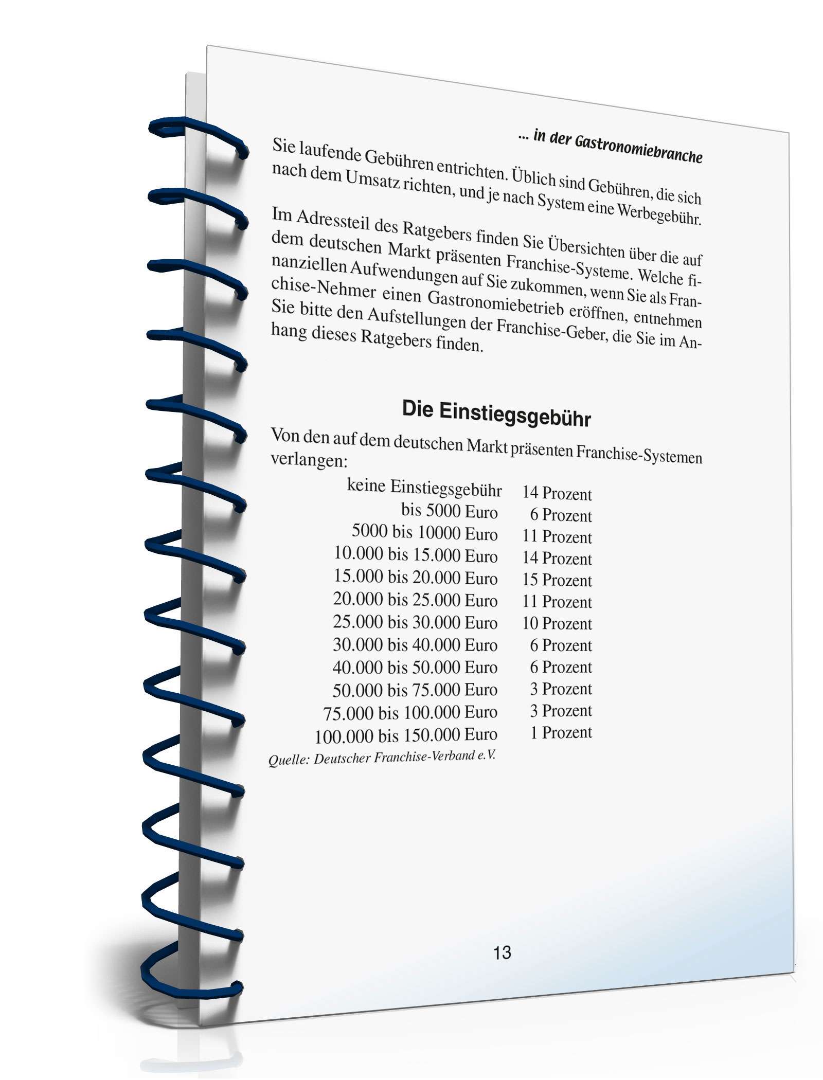 Franchising in der Gastronomie PDF. Seite: 13