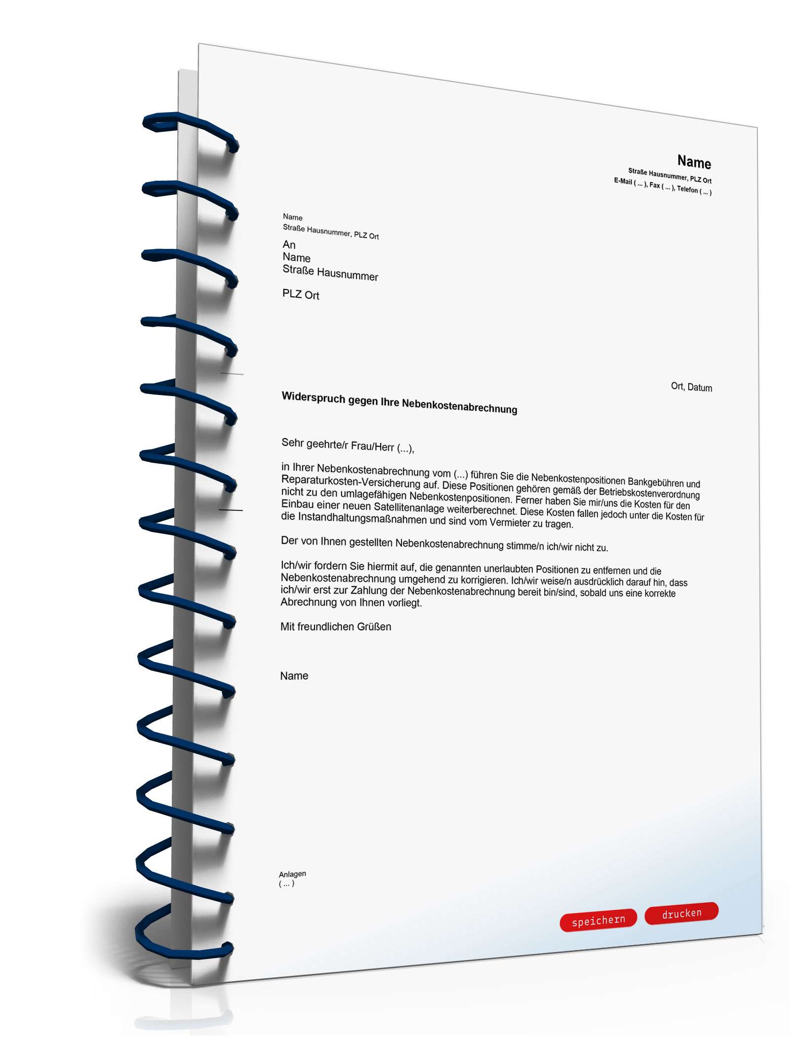 Ratgeber Mietrecht Nebenkostenabrechnung  PDF. Seite: 10