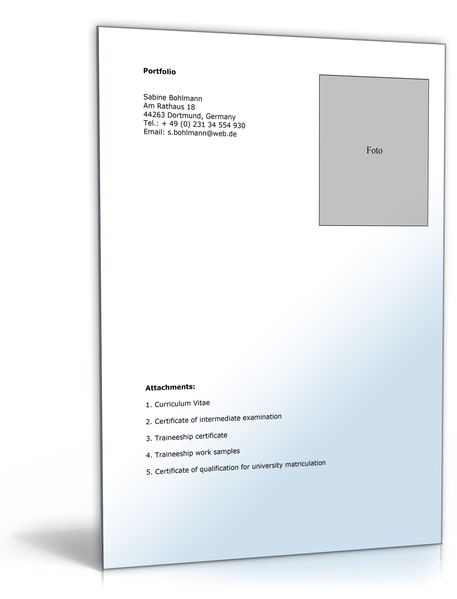 Lebenslauf Praktikum Medienbereich Englisch Excel