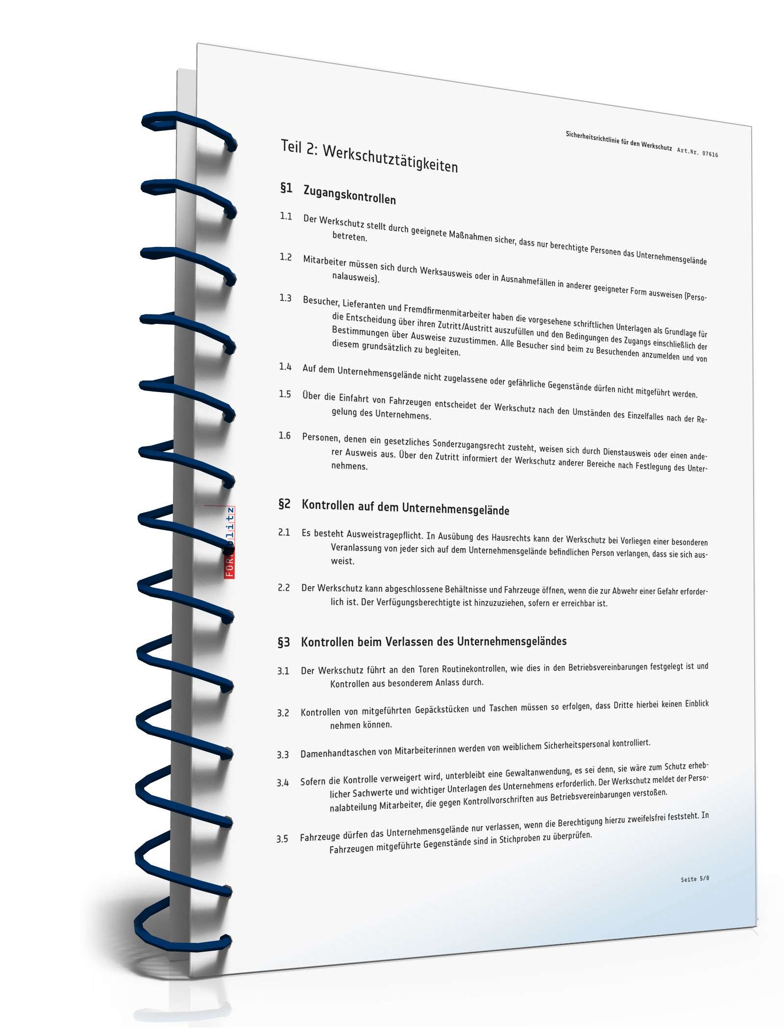 Richtlinie Werkschutz PDF. Seite: 6