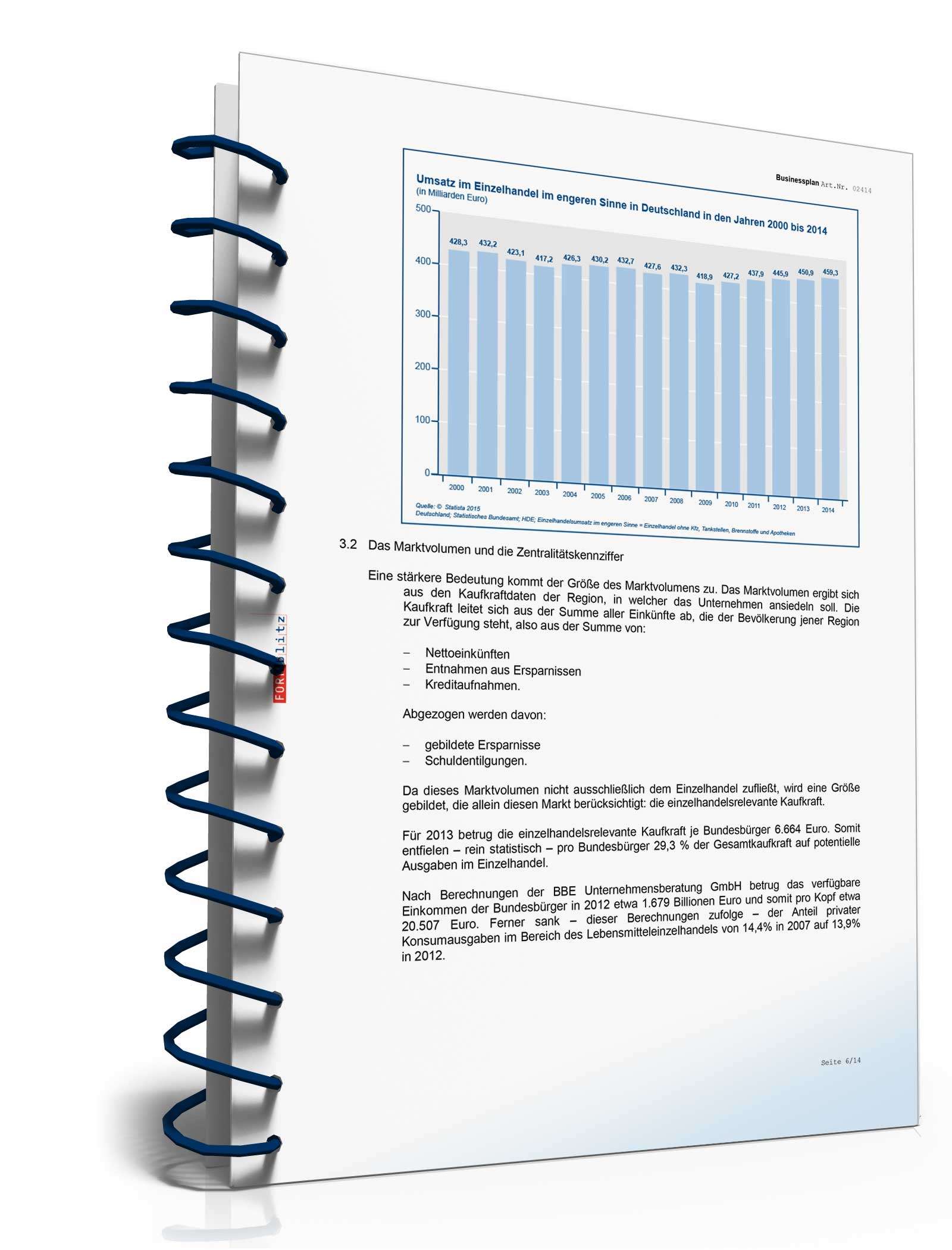 Businessplan Einzelhandel Excel. Seite: 4