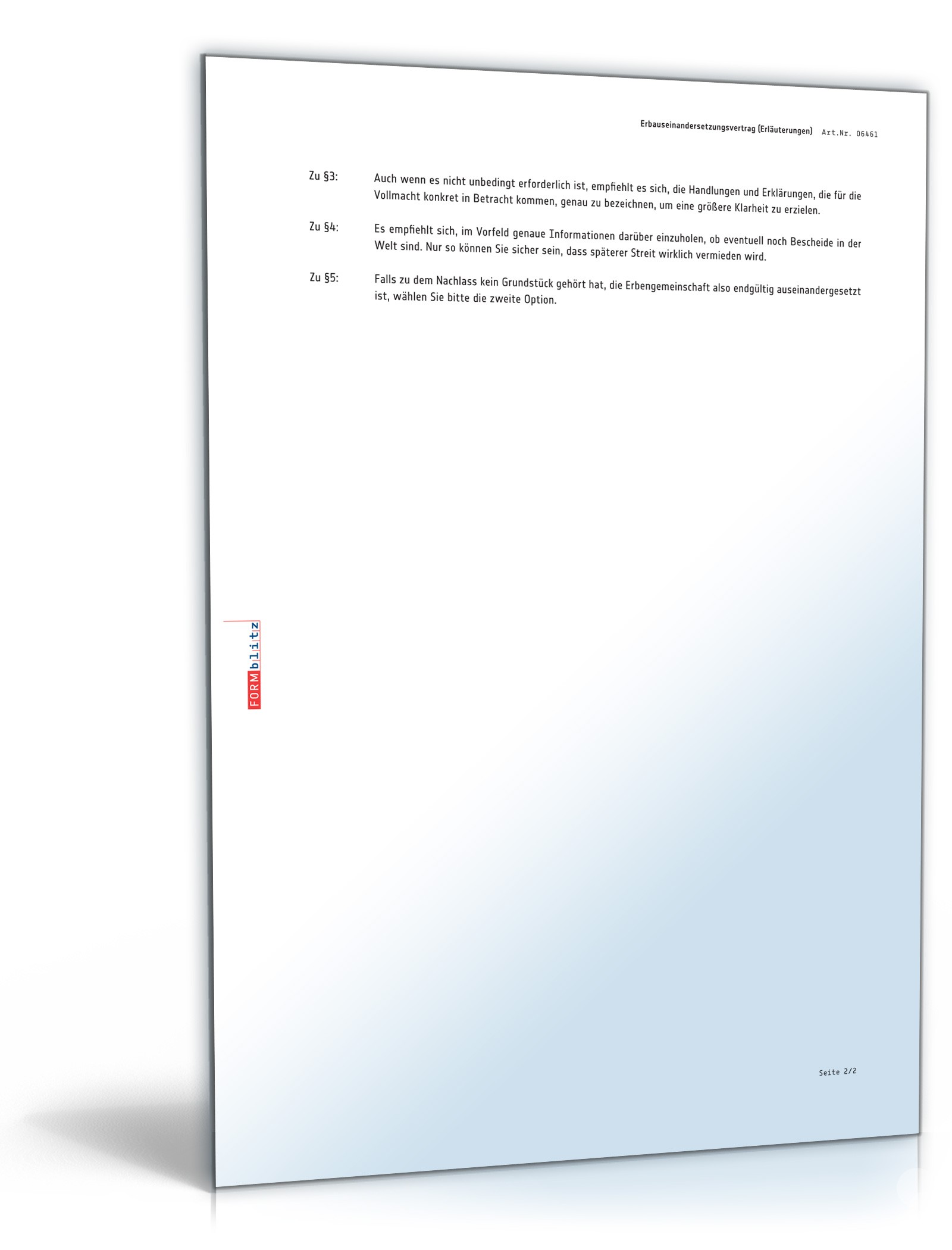 Erbauseinandersetzungsvertrag PDF. Seite: 9