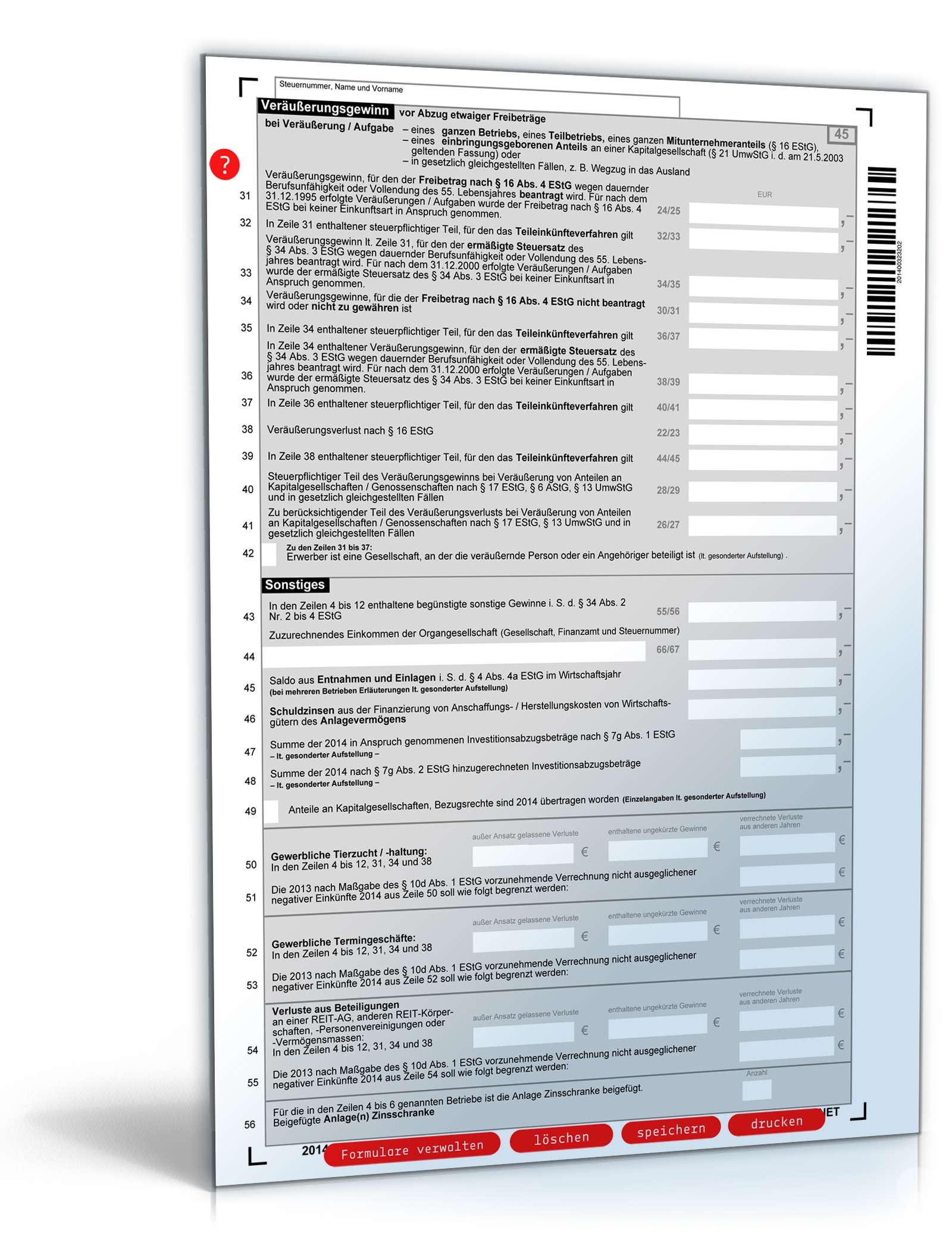 Anlage G 2014 PDF. Seite: 2