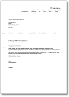 Ablehnung Teilzeitarbeit während Elternzeit Word