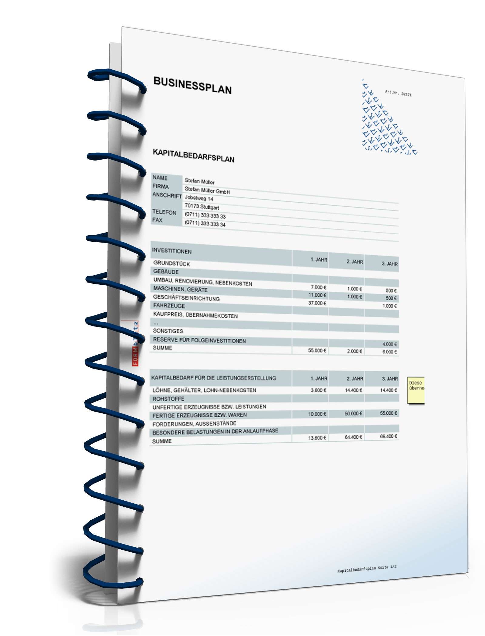 Businessplan Franchise (Bäckerei) Excel. Seite: 13